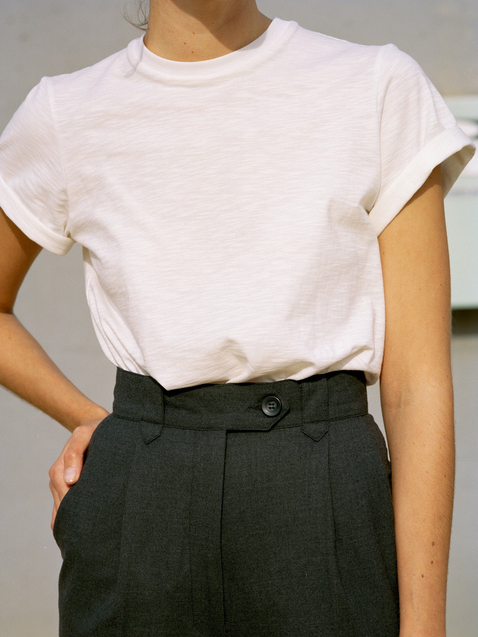 Ines Black Japanese Wool Pants