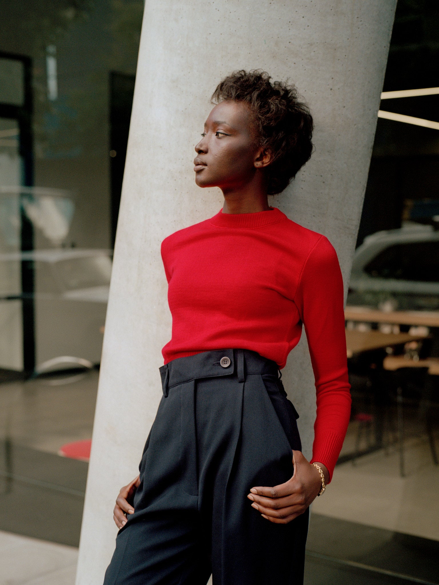 Recently Back in Stock - Kate Navy Japanese Twill Wool Pants