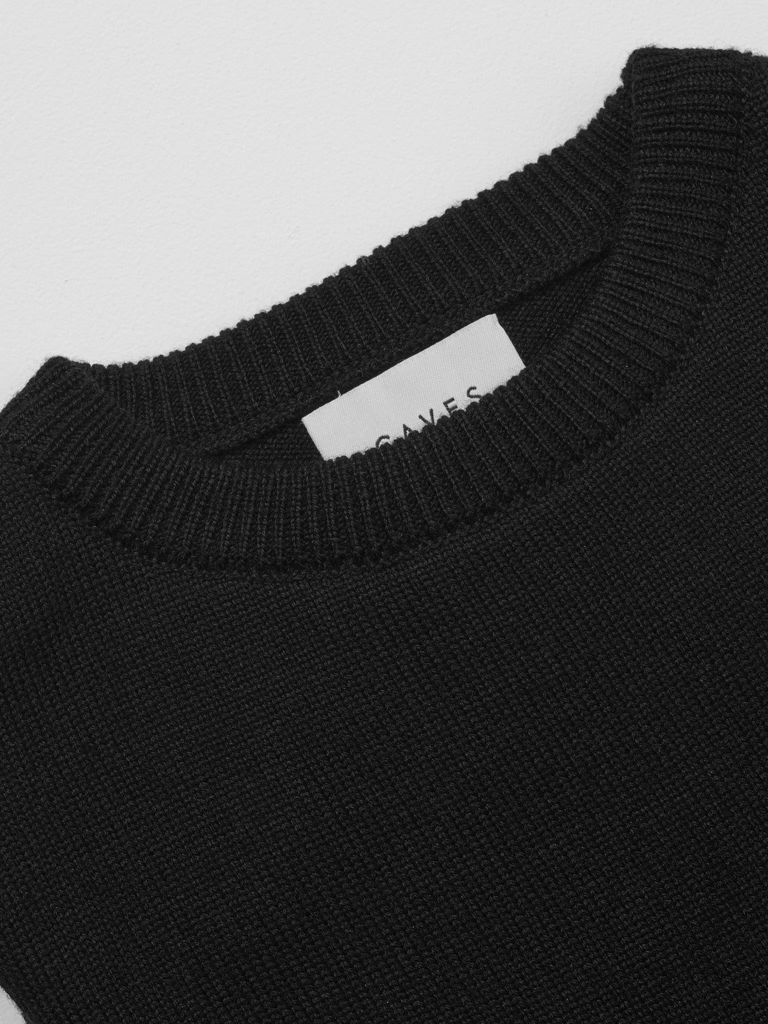 Rufus Black Italian Merino Knit