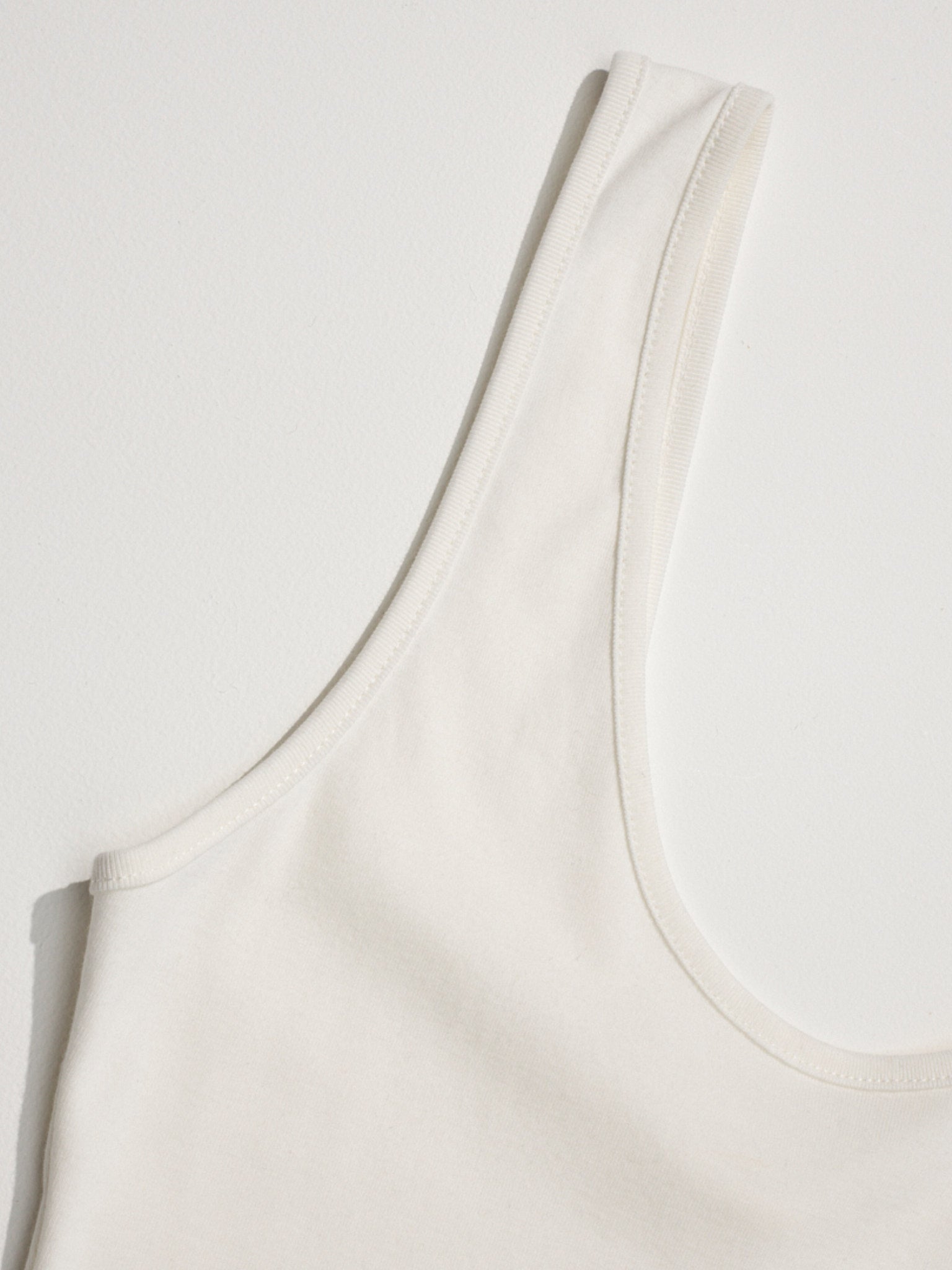 Elio Organic Cream Cotton Singlet