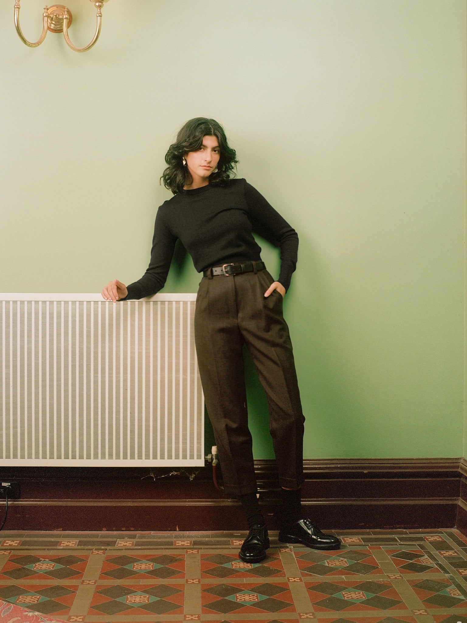 Rufus Black Italian Merino Knit