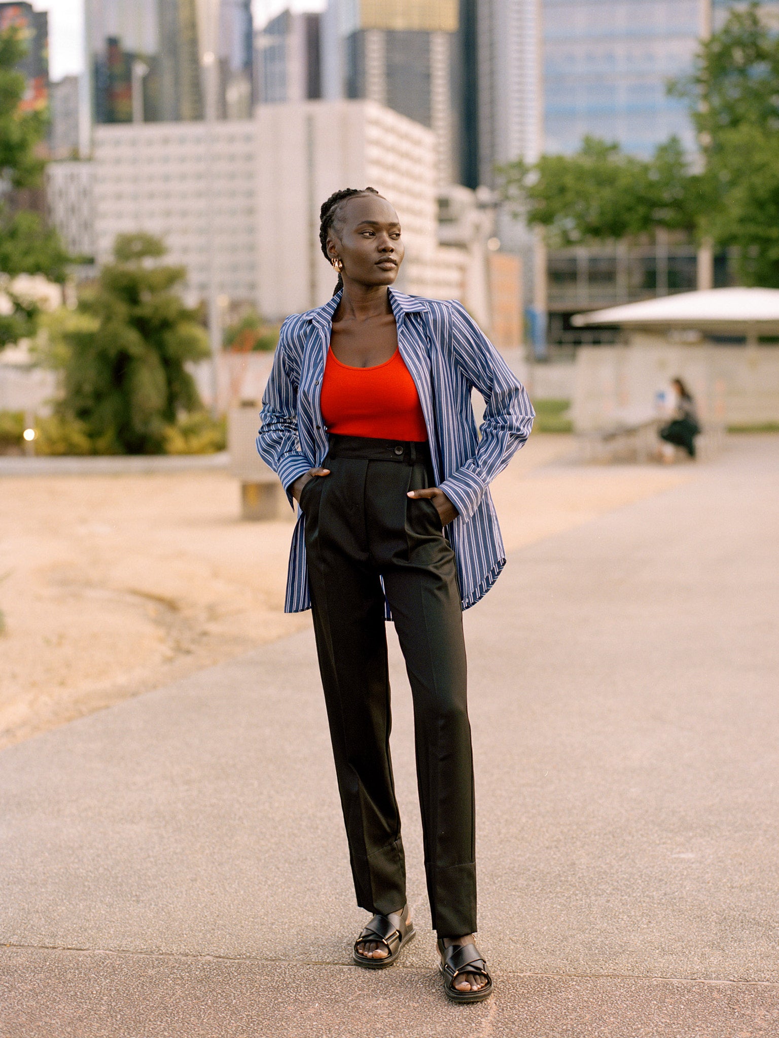 Recently Back in Stock - Kate Black Japanese Twill Wool Pants