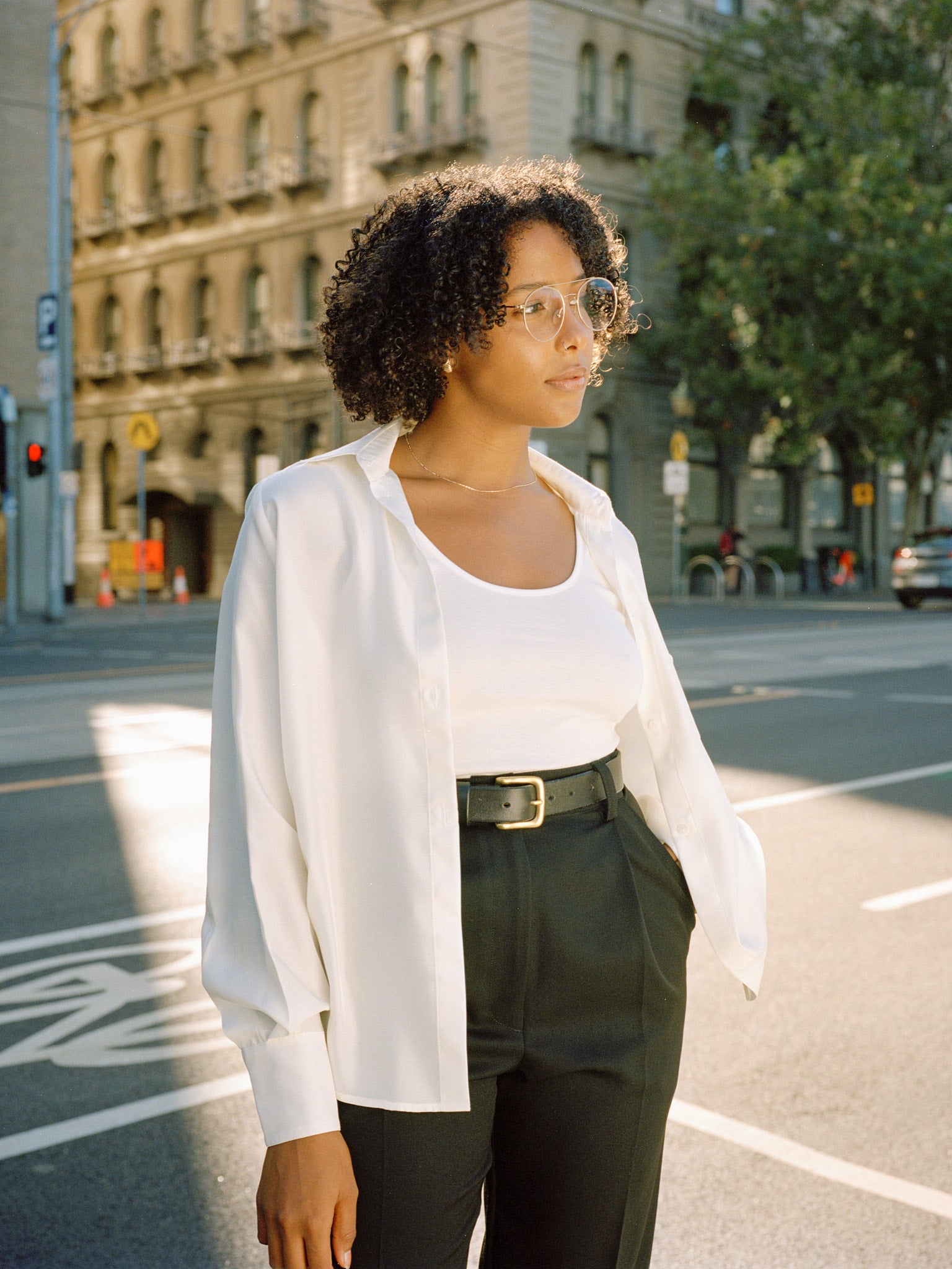Mirka Ivory Italian Silk Shirt