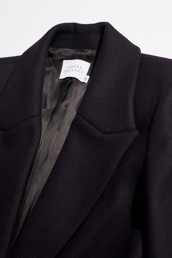 James Navy Italian Wool Coat