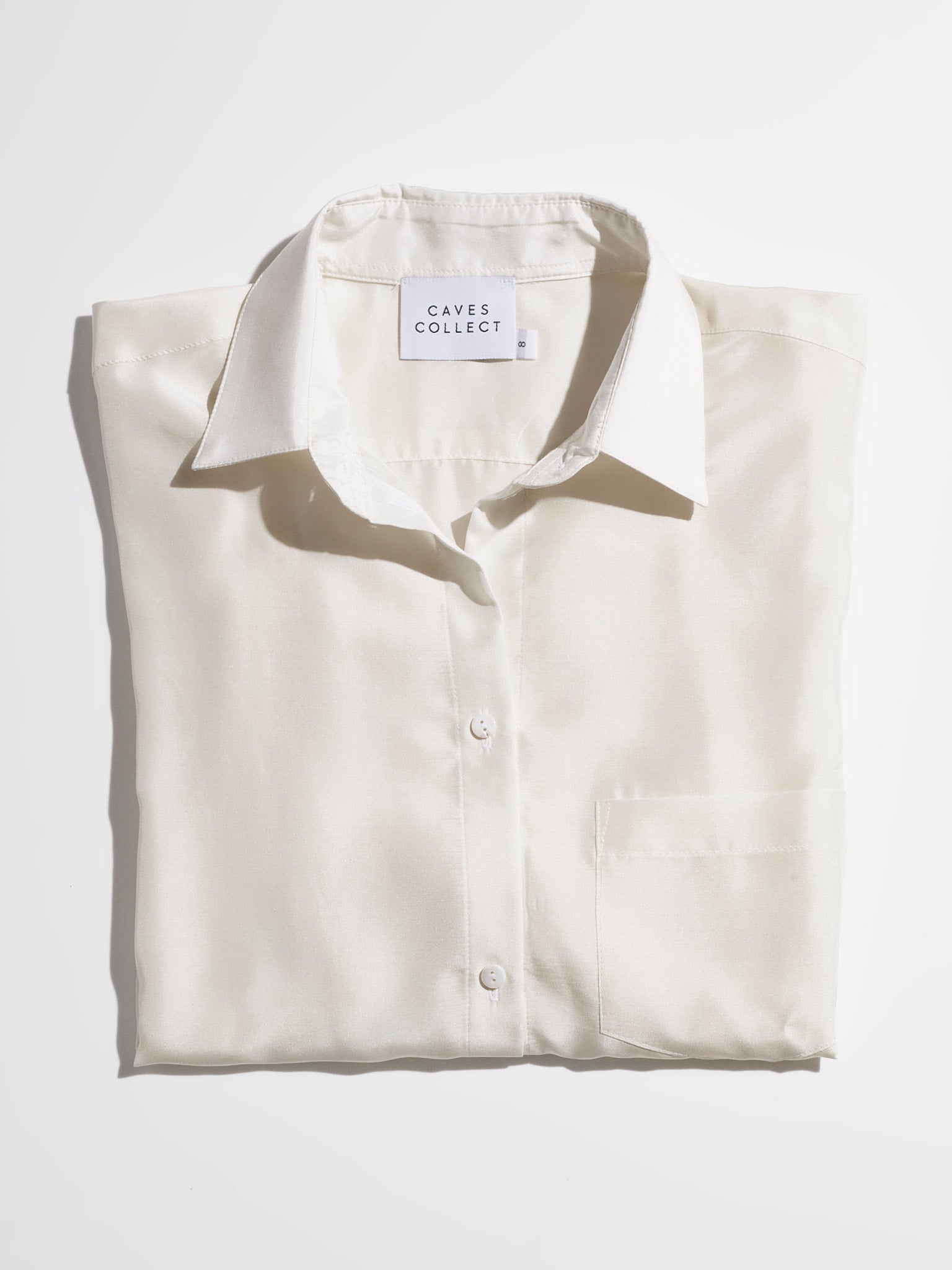 Mirka Ivory Italian Silk Shirt