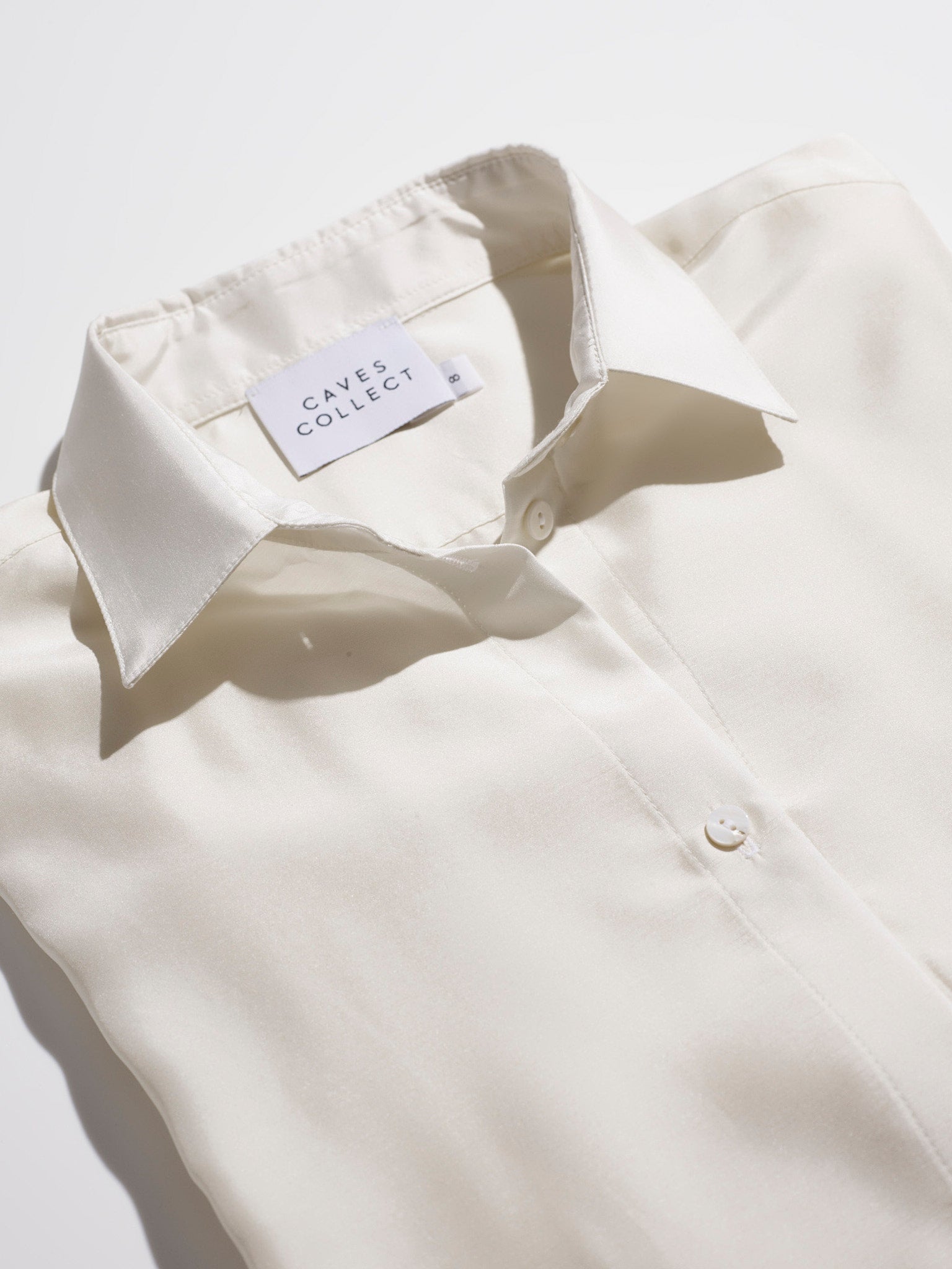 Mirka Ivory Italian Silk Shirt