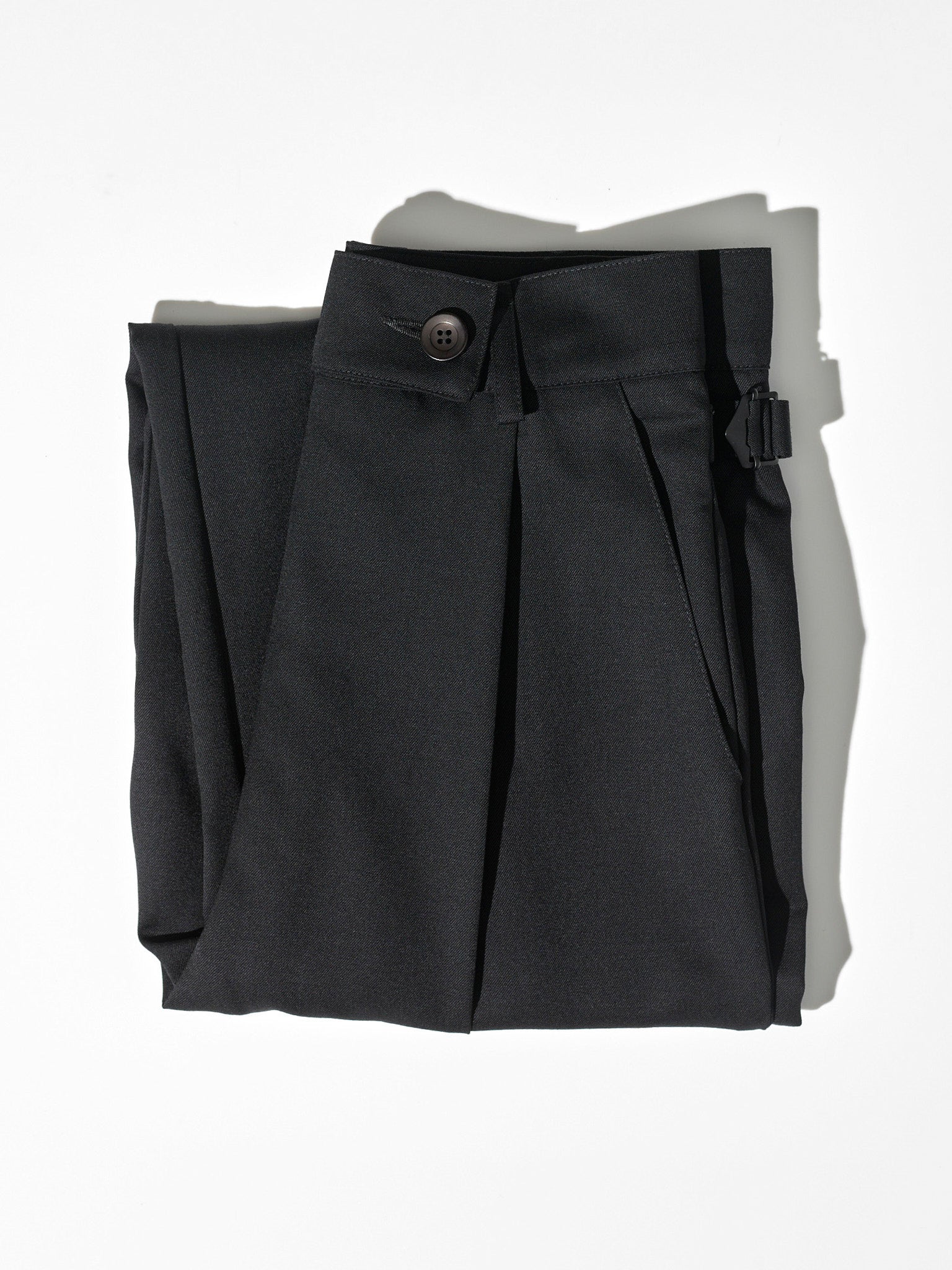 Recently Back in Stock - Kate Black Japanese Twill Wool Pants