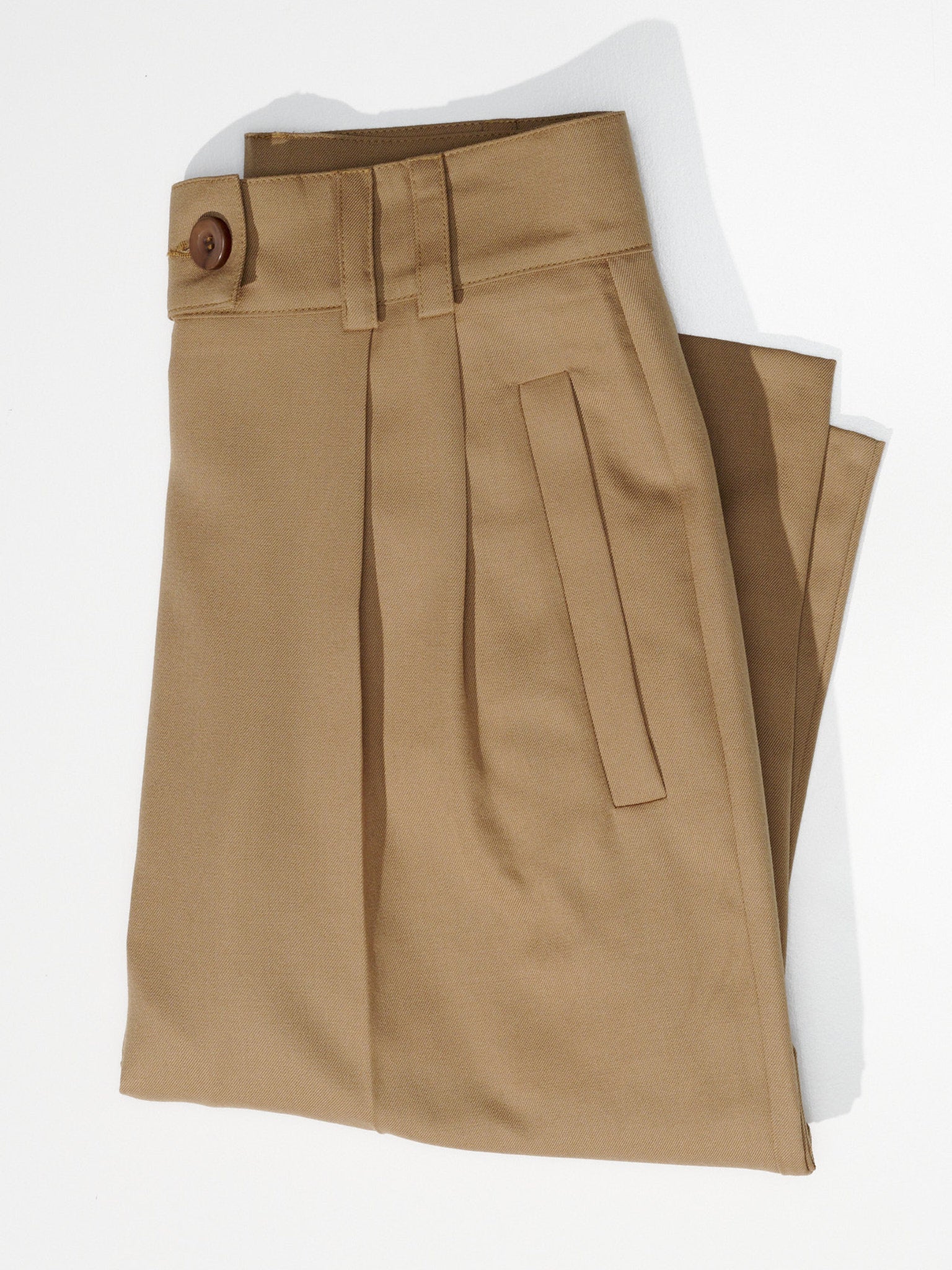 Yu Tailored Twill Oak Japanese Wool Pants