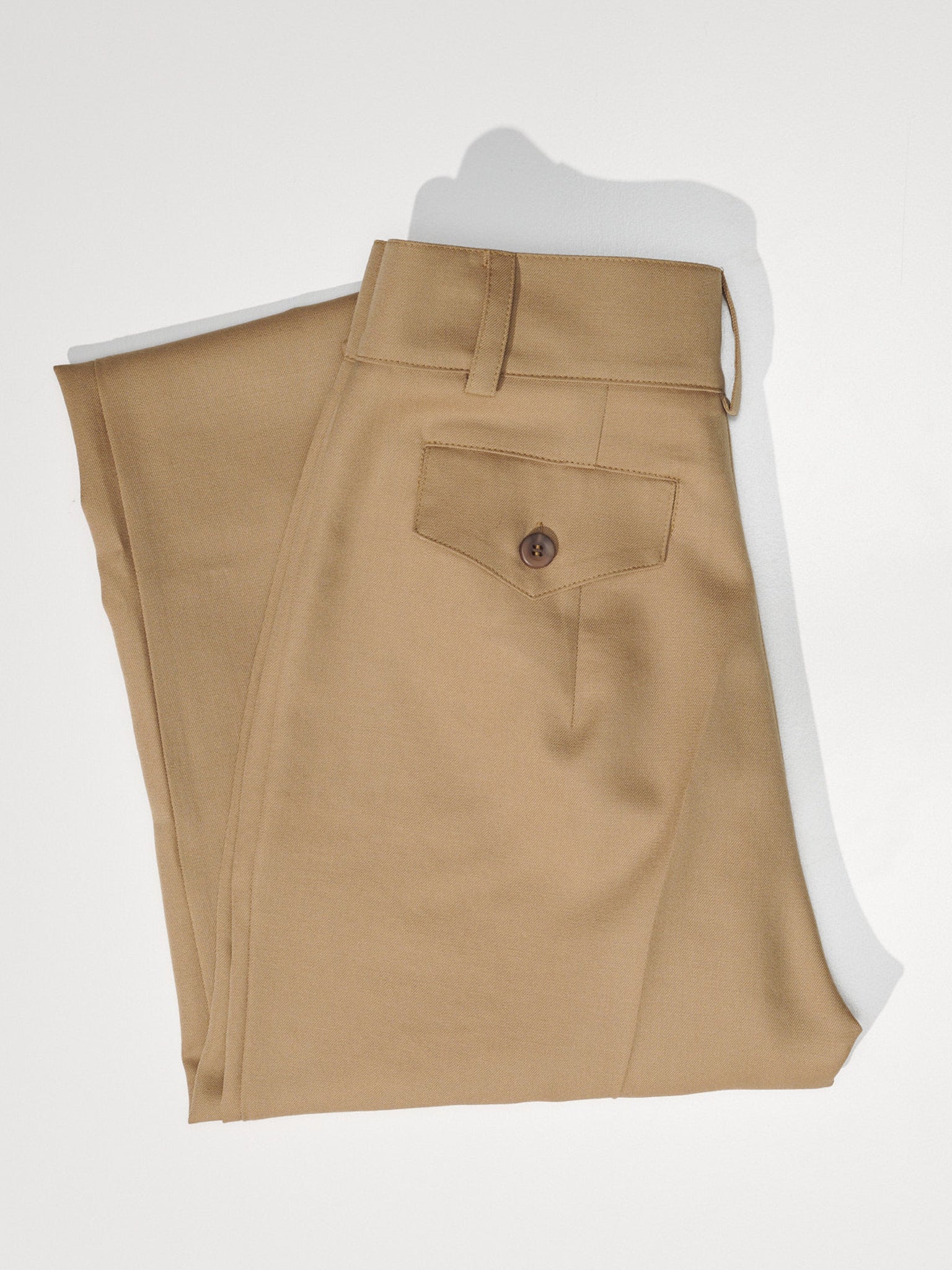 Yu Tailored Twill Oak Japanese Wool Pants