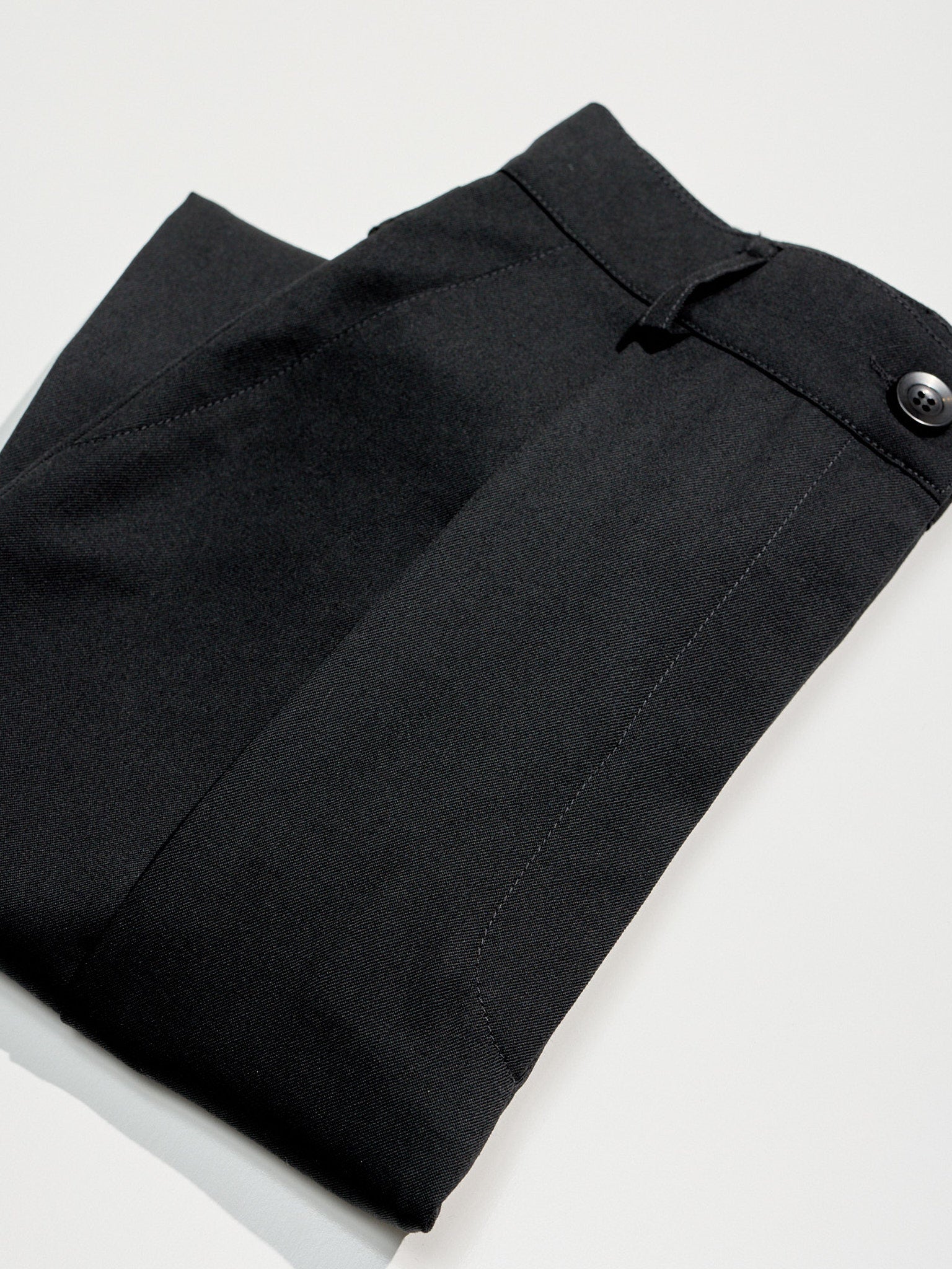Luc Black Japanese Wool Twill Ciggie Pants