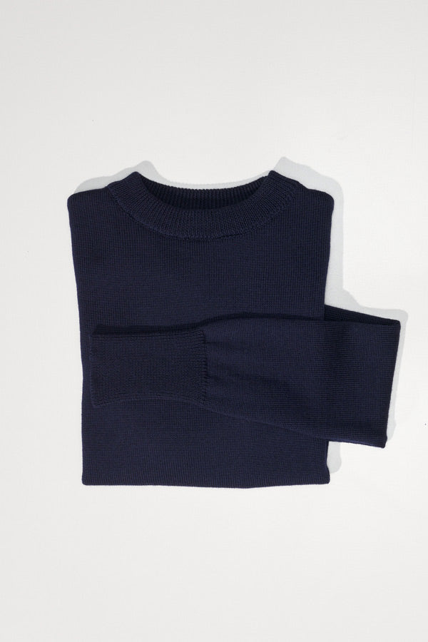 Rufus Navy Italian Merino Knit