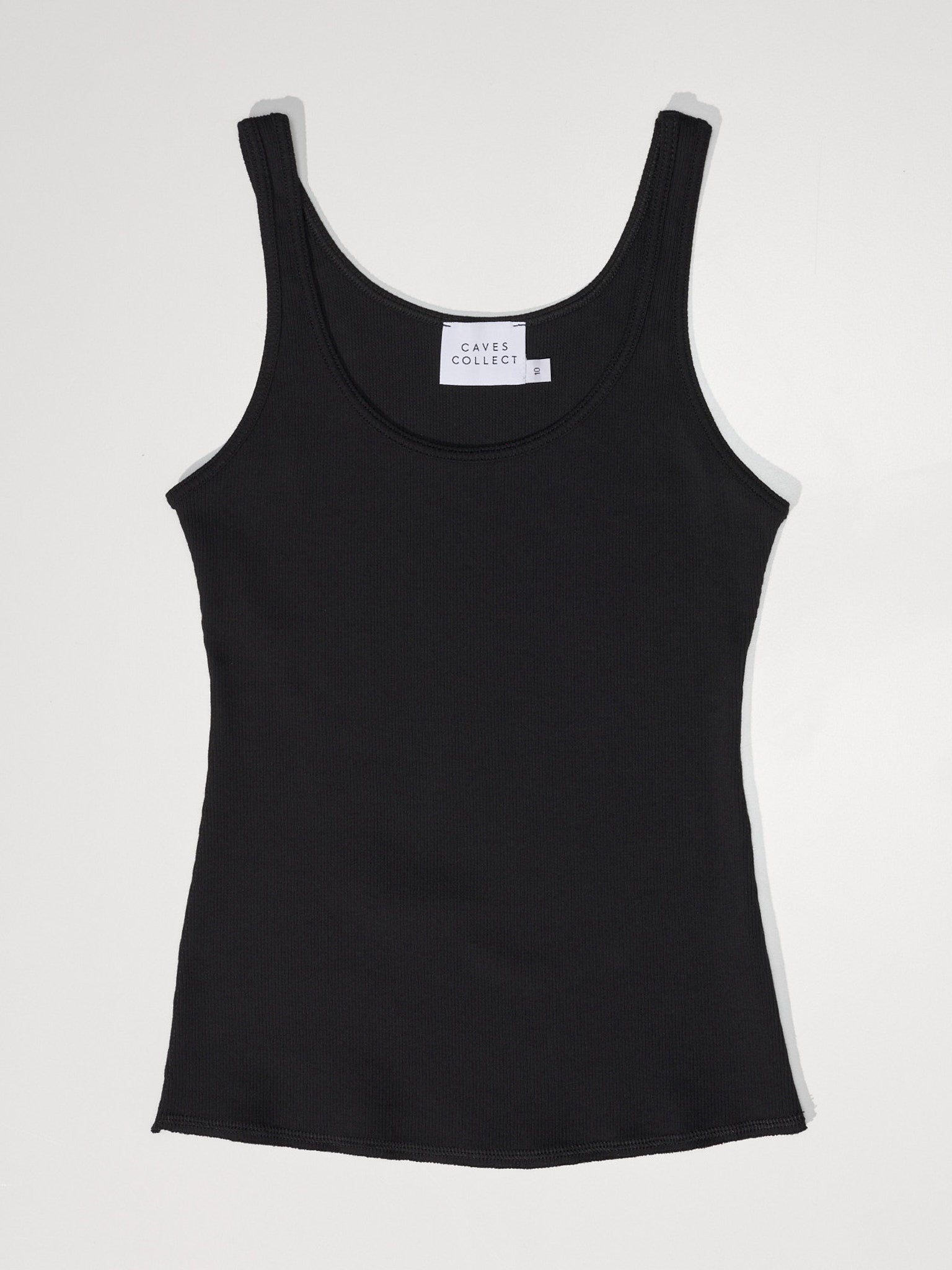 Max Black Cotton Singlet