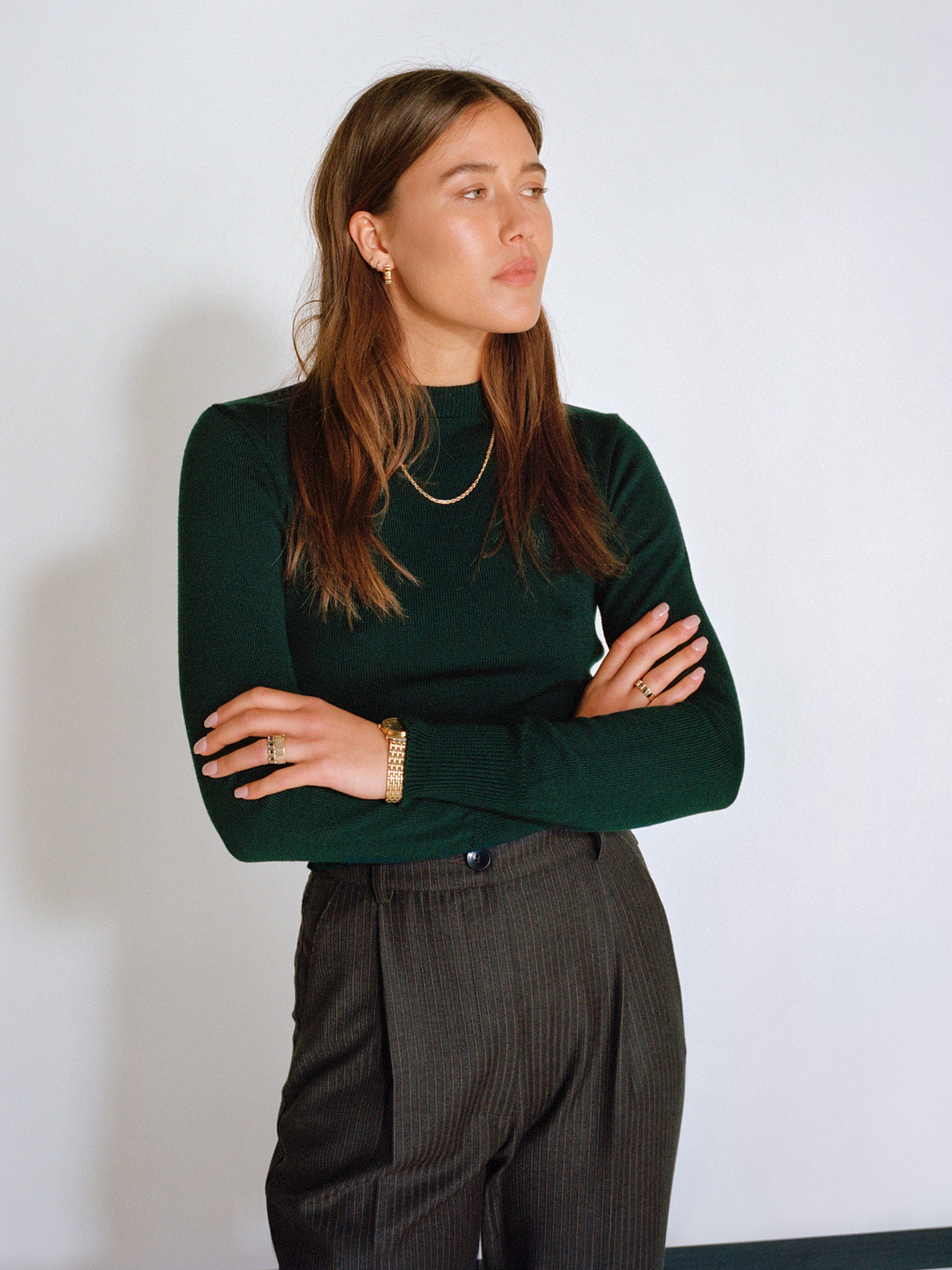 Rufus Forest Green Italian Merino Knit