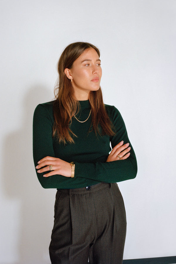 Rufus Forest Green Italian Merino Knit - LIMITED EDITION
