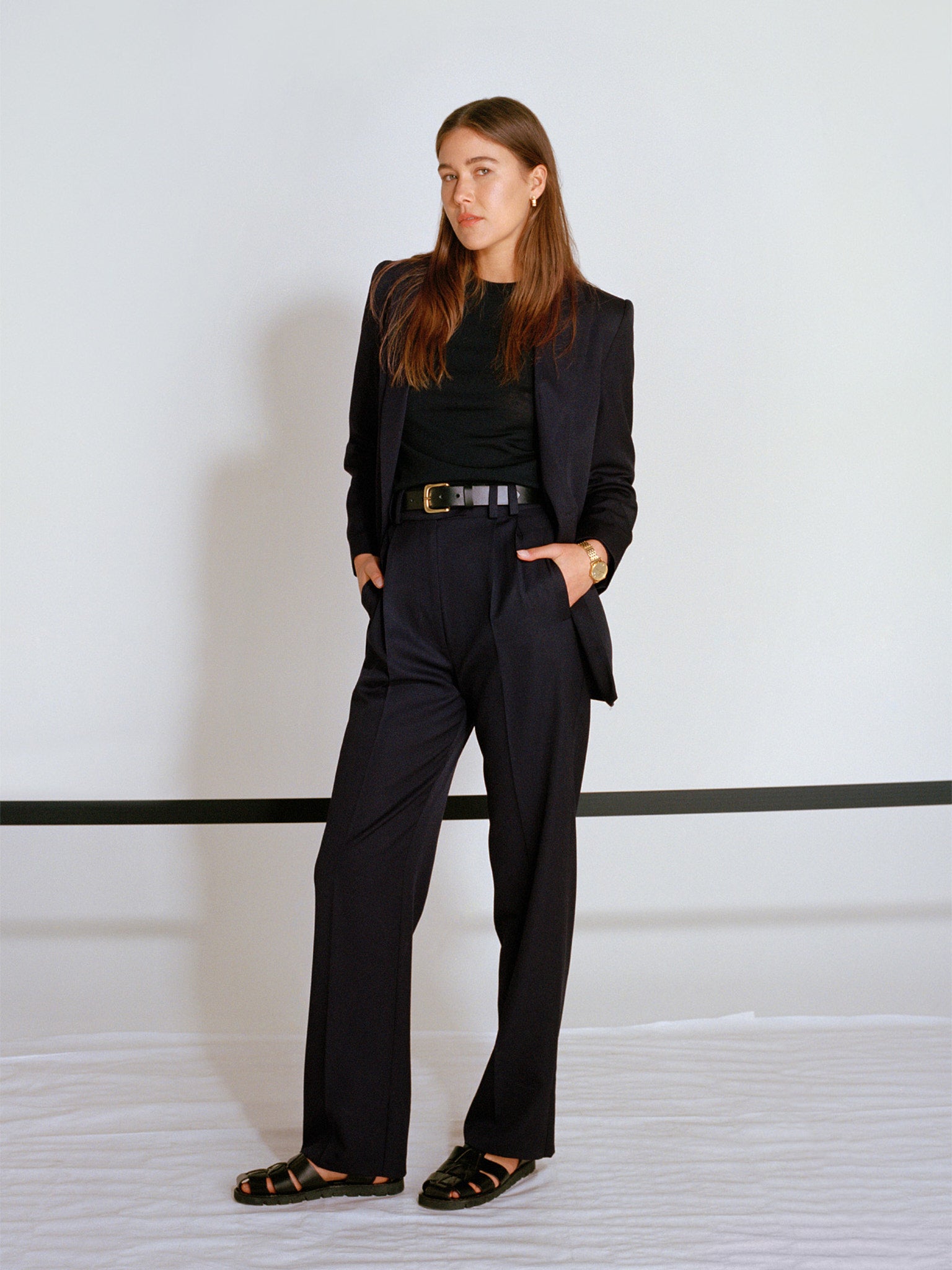 Recently Back in Stock - Fred Navy Japanese Twill Wool Blazer
