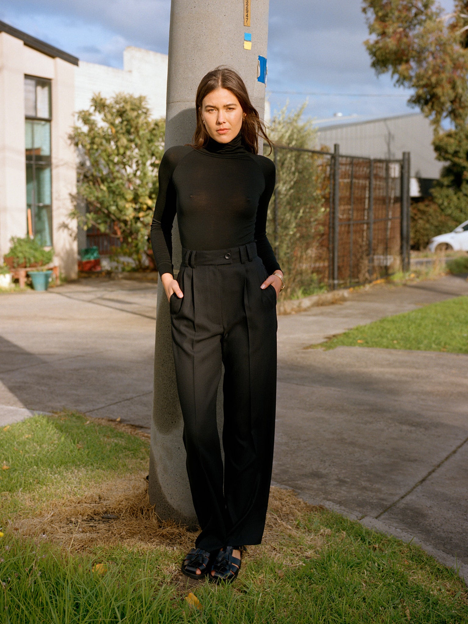Georgia Australian Black Wool Skivvy