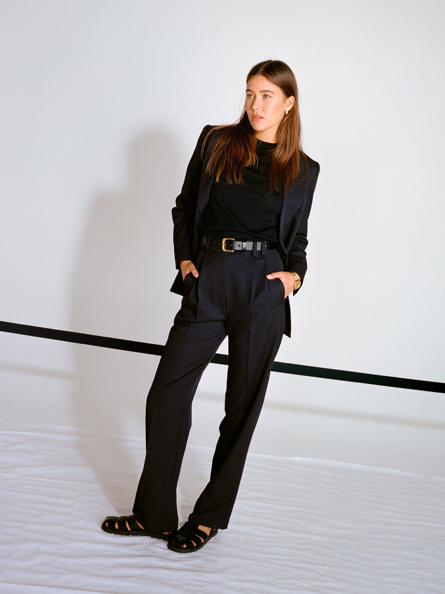 Recently Back in Stock - Fred Navy Japanese Twill Wool Blazer