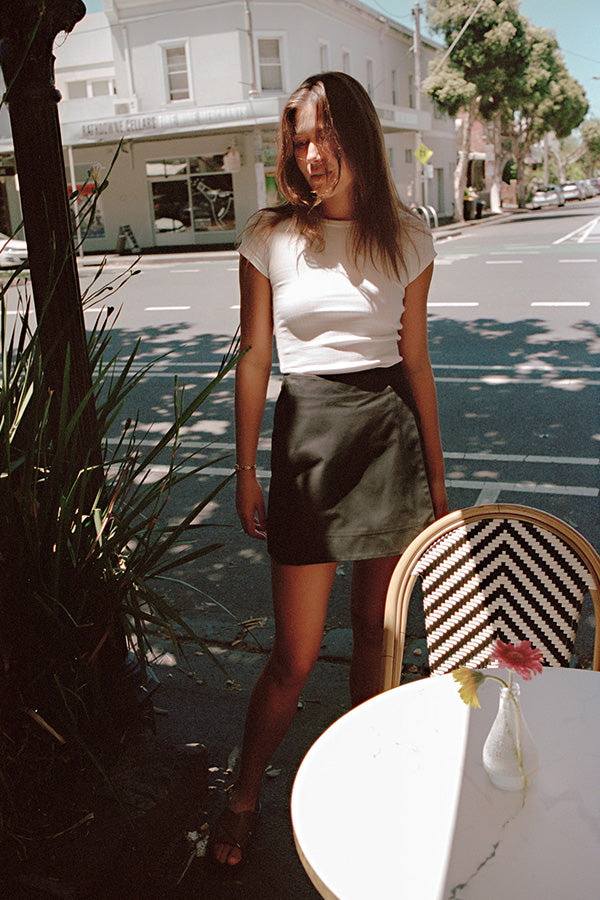 Gabe Black Japanese Cotton Skirt