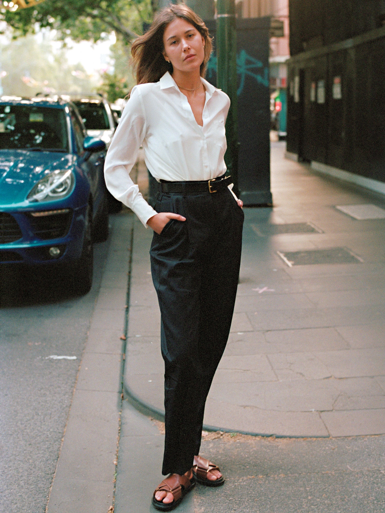 Mirka Ivory Italian Silk Shirt