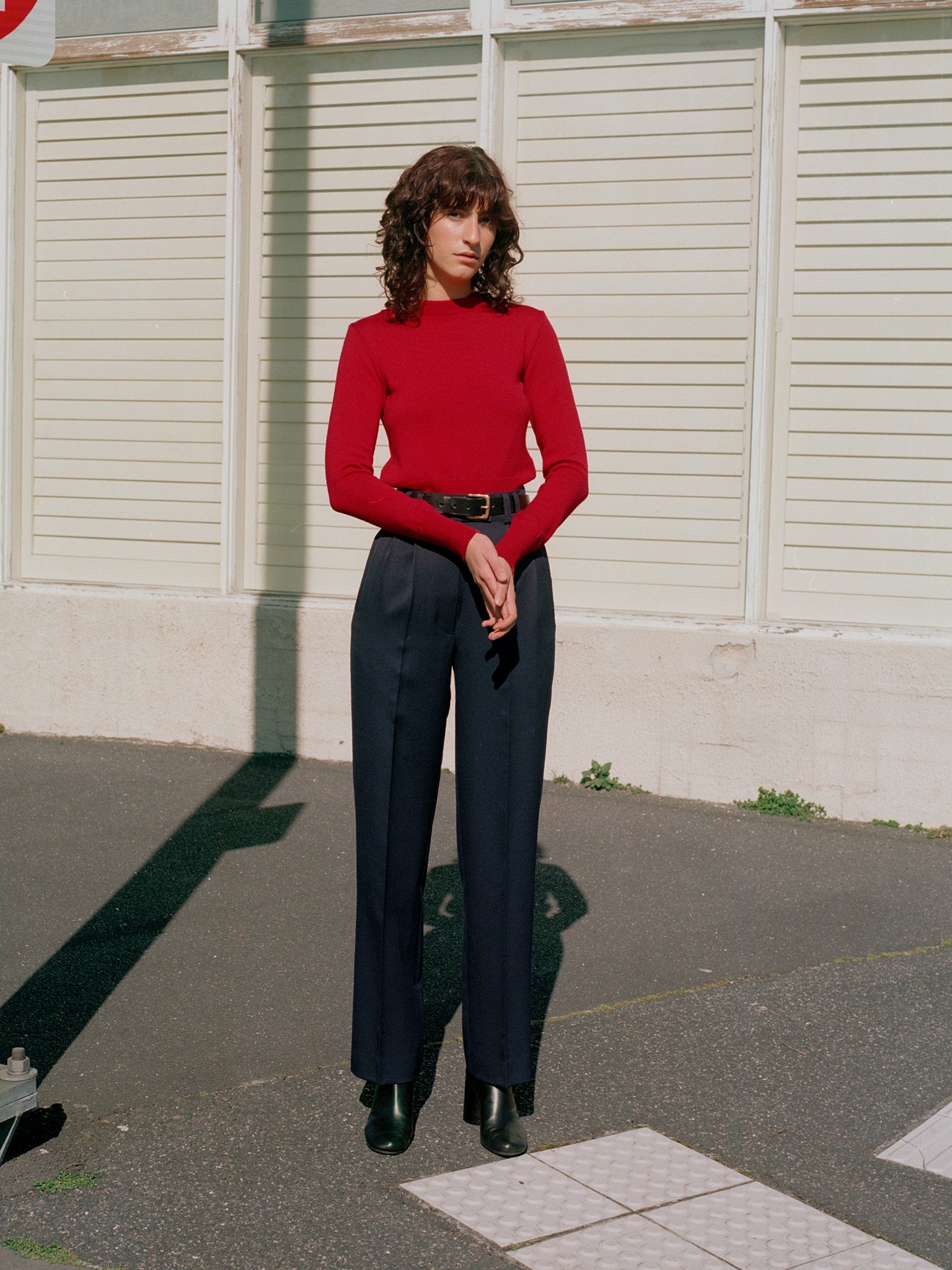 Recently Back in Stock - Yu Tailored Navy Japanese Twill Wool Pants