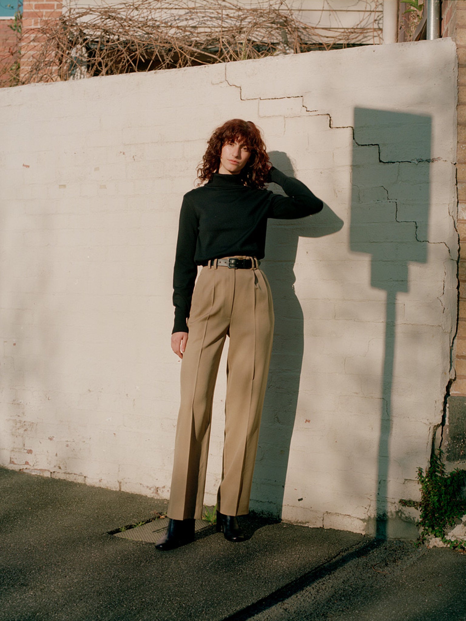 Yu Tailored Twill Oak Japanese Wool Pants