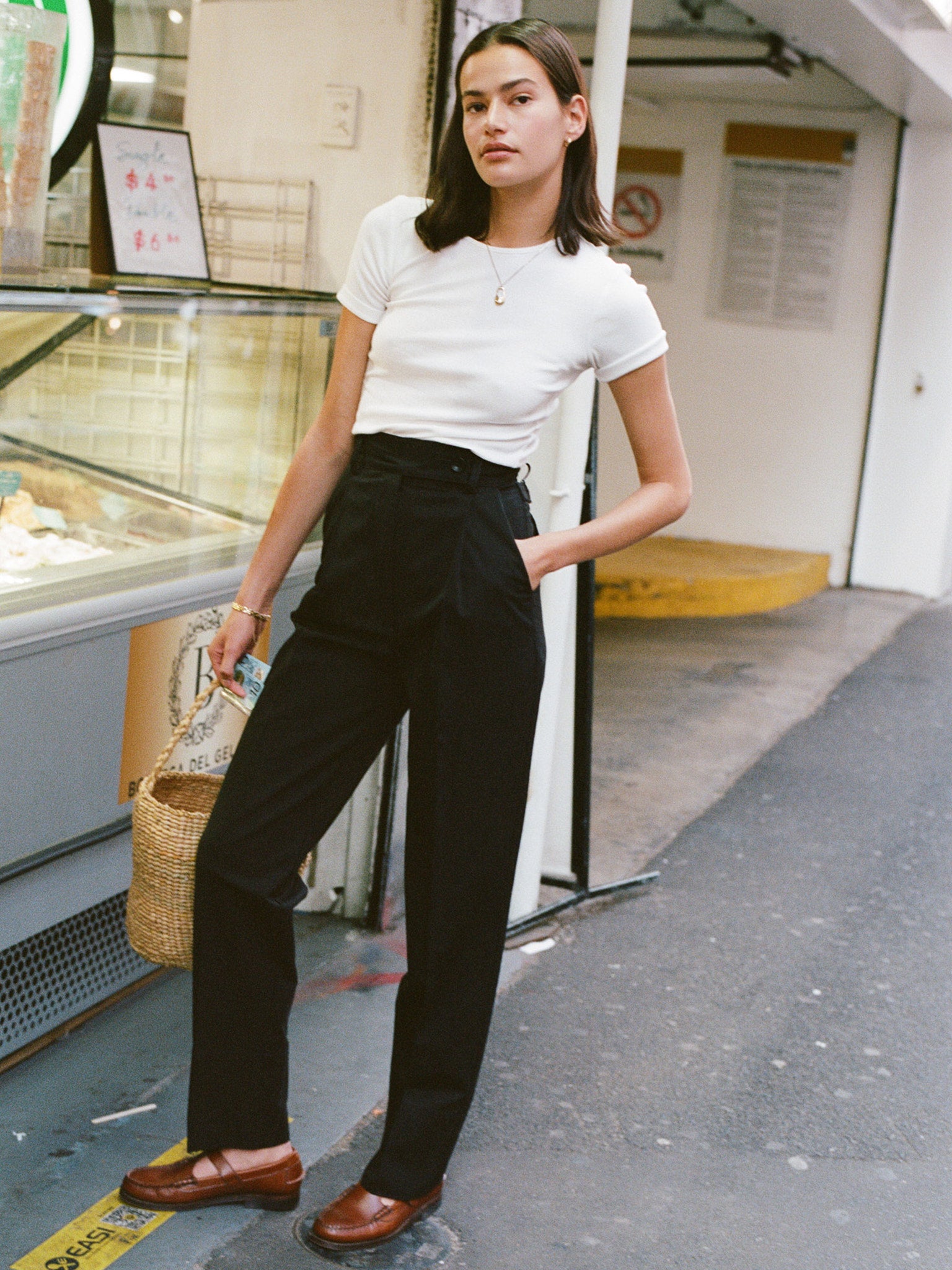 Kate Black Japanese Cotton Pants