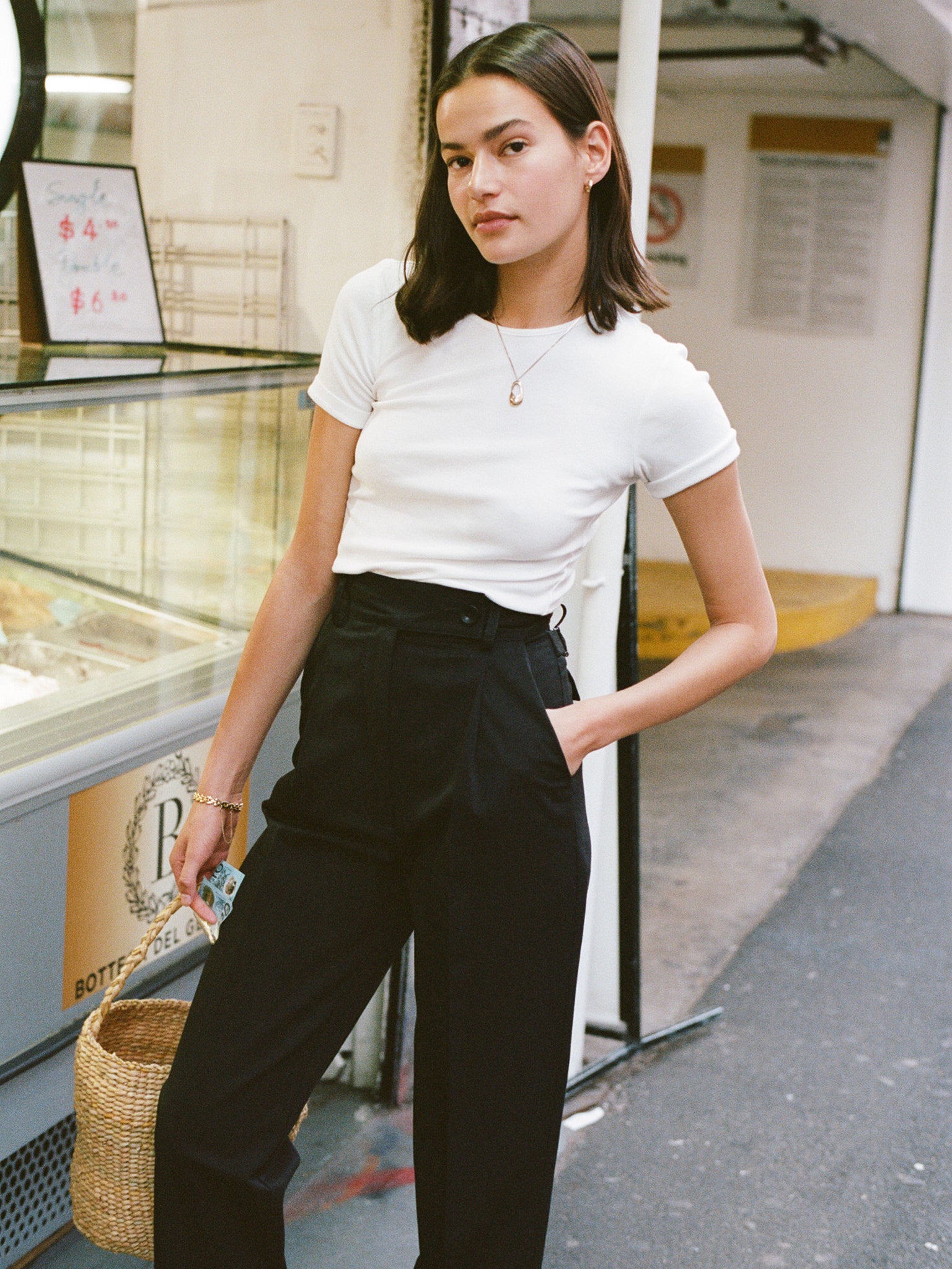 Kate Black Japanese Cotton Pants