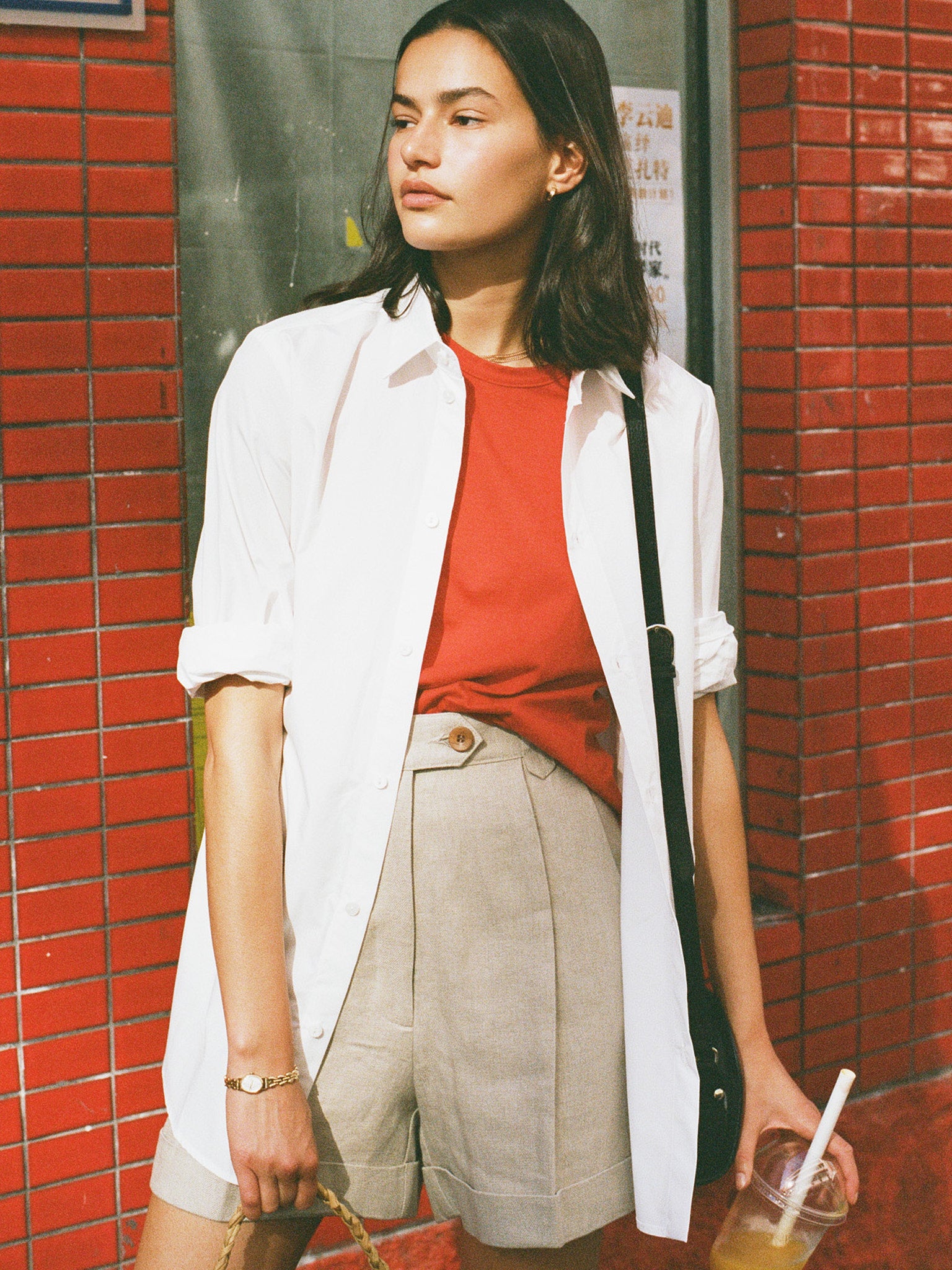 Ada Oat Japanese Linen Shorts
