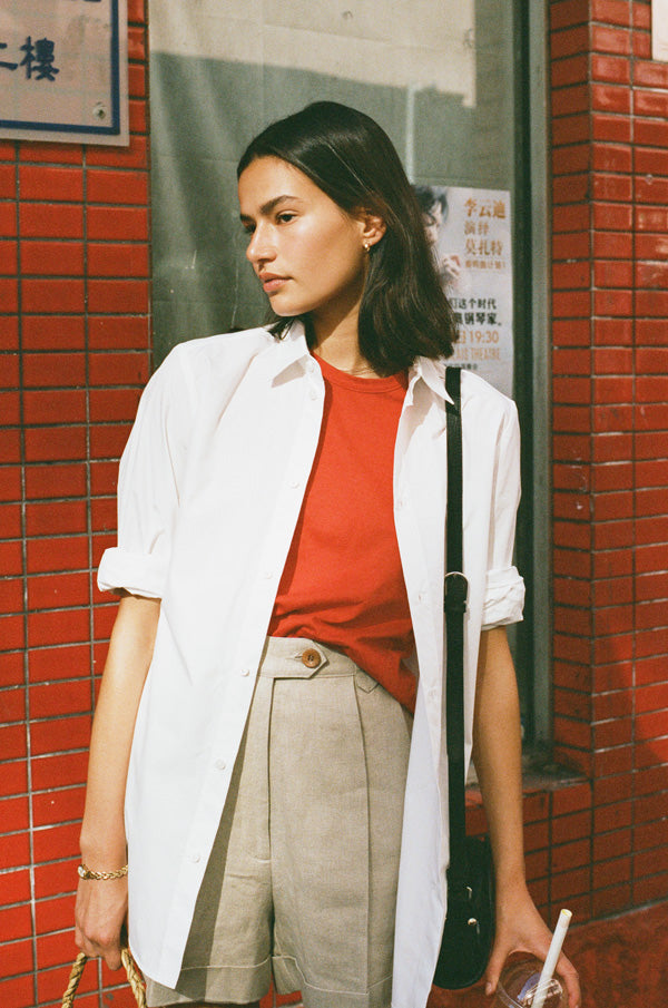 The Ada Oat Japanese Linen Shorts