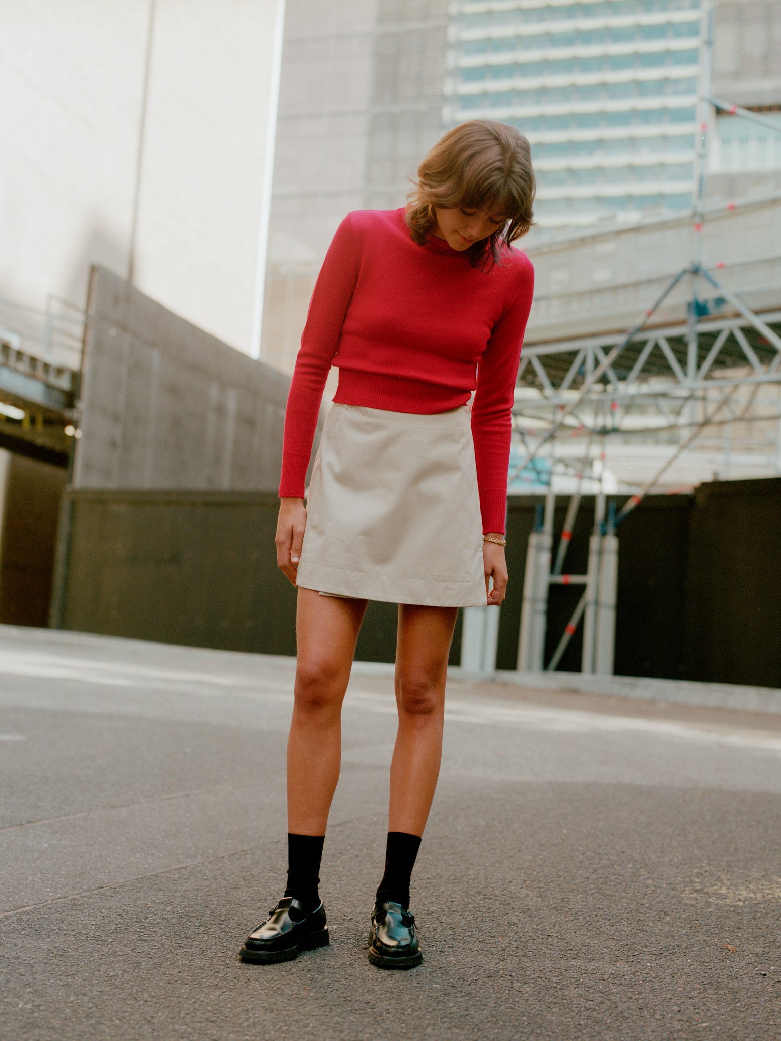 Gabe Almond Japanese Cotton Skirt