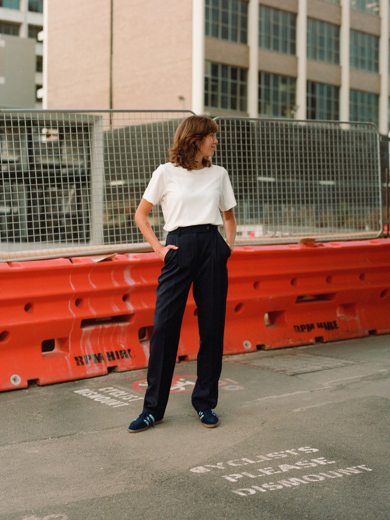 Recently Back in Stock - Kate Navy Japanese Twill Wool Pants
