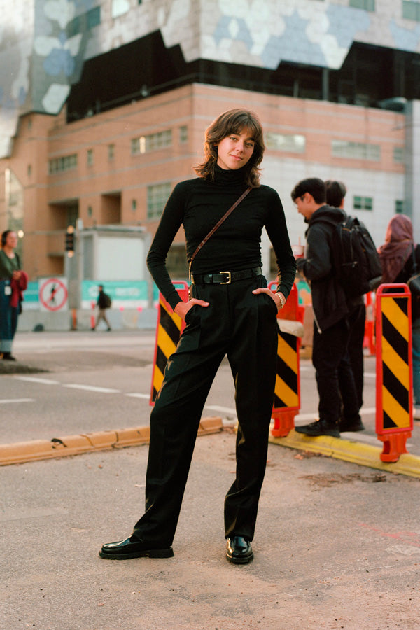 Georgia Australian Black Wool Skivvy