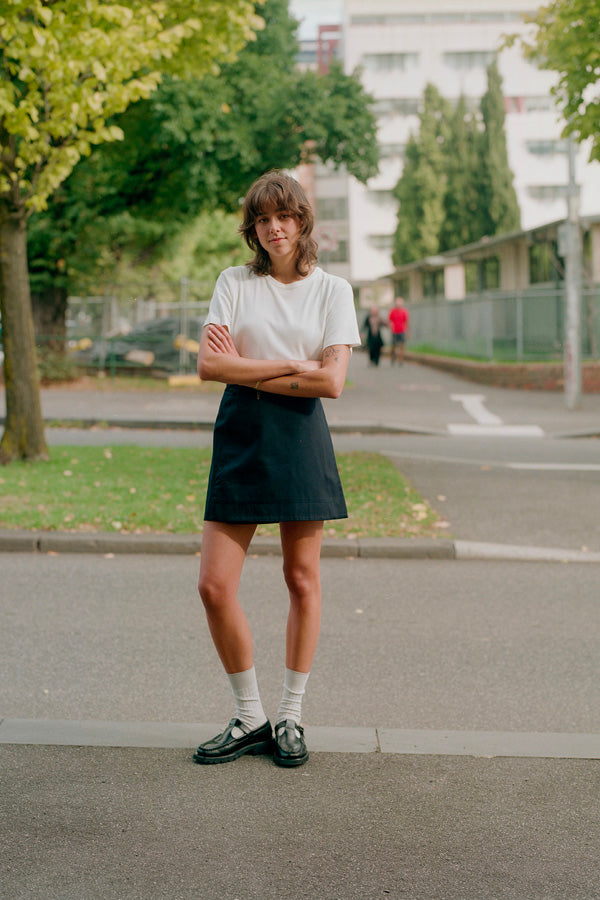 Gabe Black Japanese Cotton Skirt
