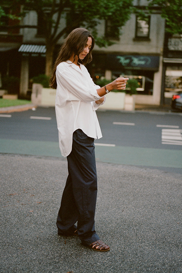 White Japanese Cotton Artist Shirt