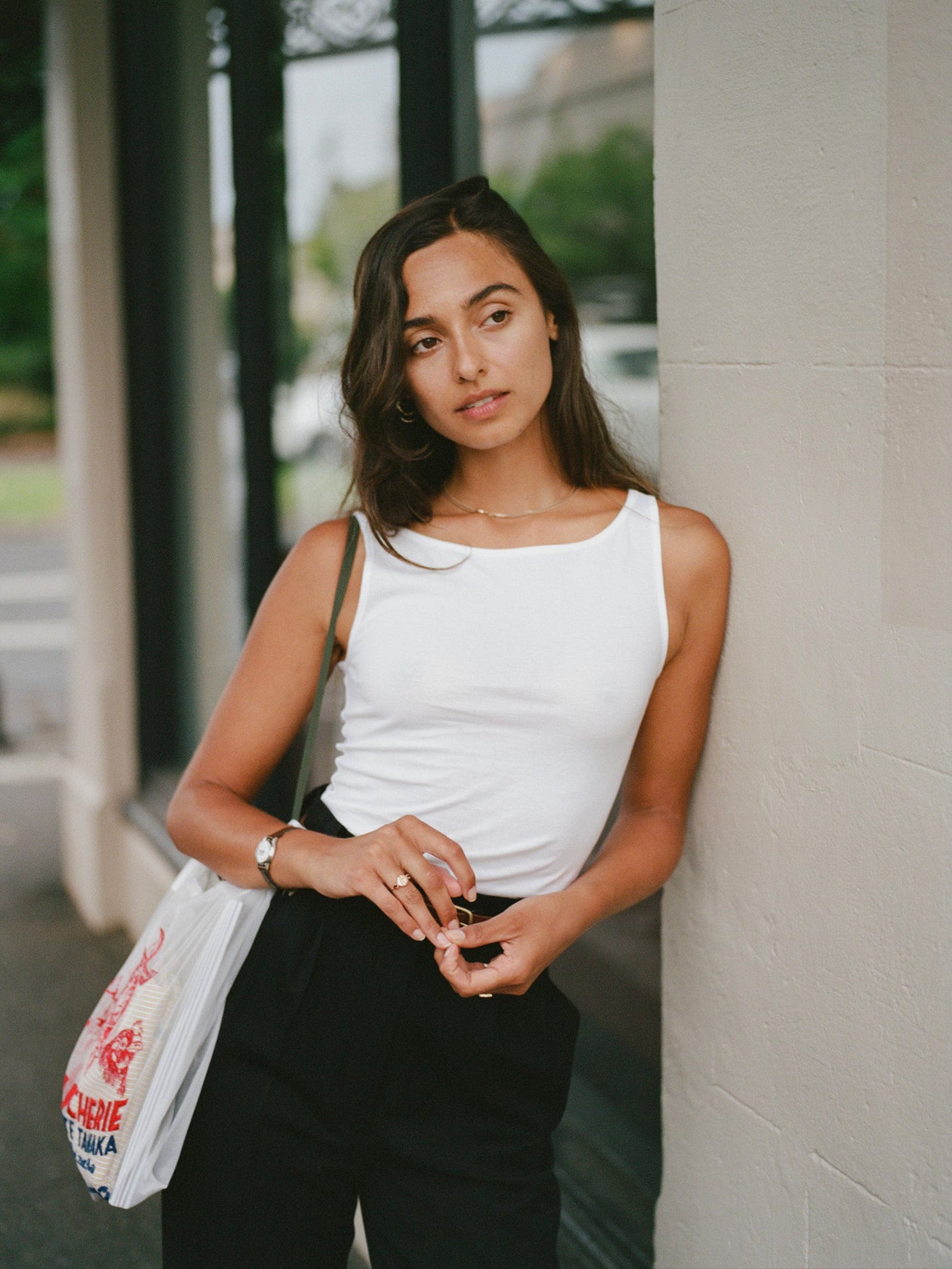 Etta White Cotton Top