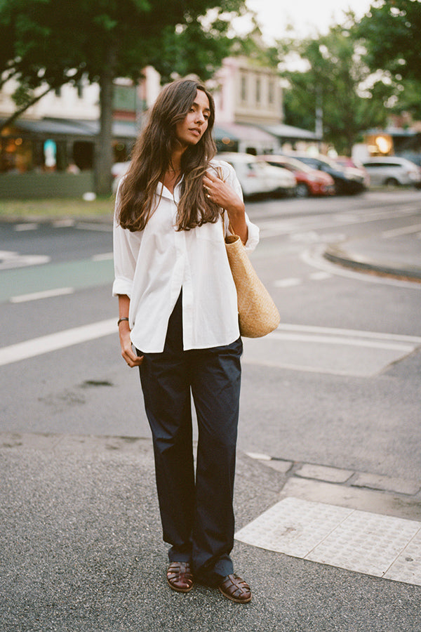 Restocking Soon - White Japanese Cotton Artist Shirt