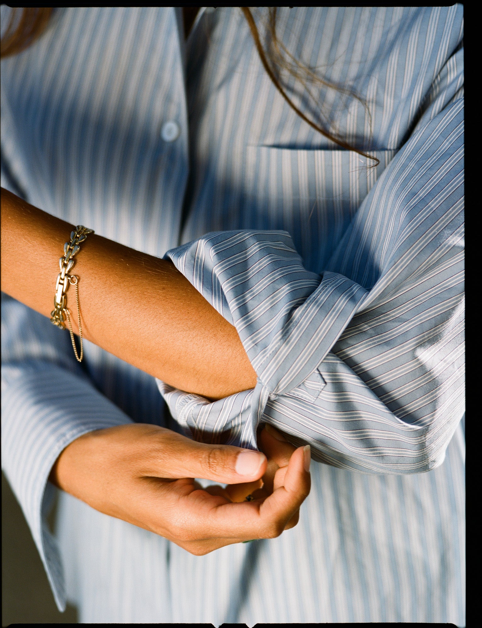 Artist Japanese Blue Cotton Shirt