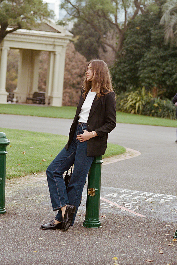 Fred Black Japanese Linen Blazer