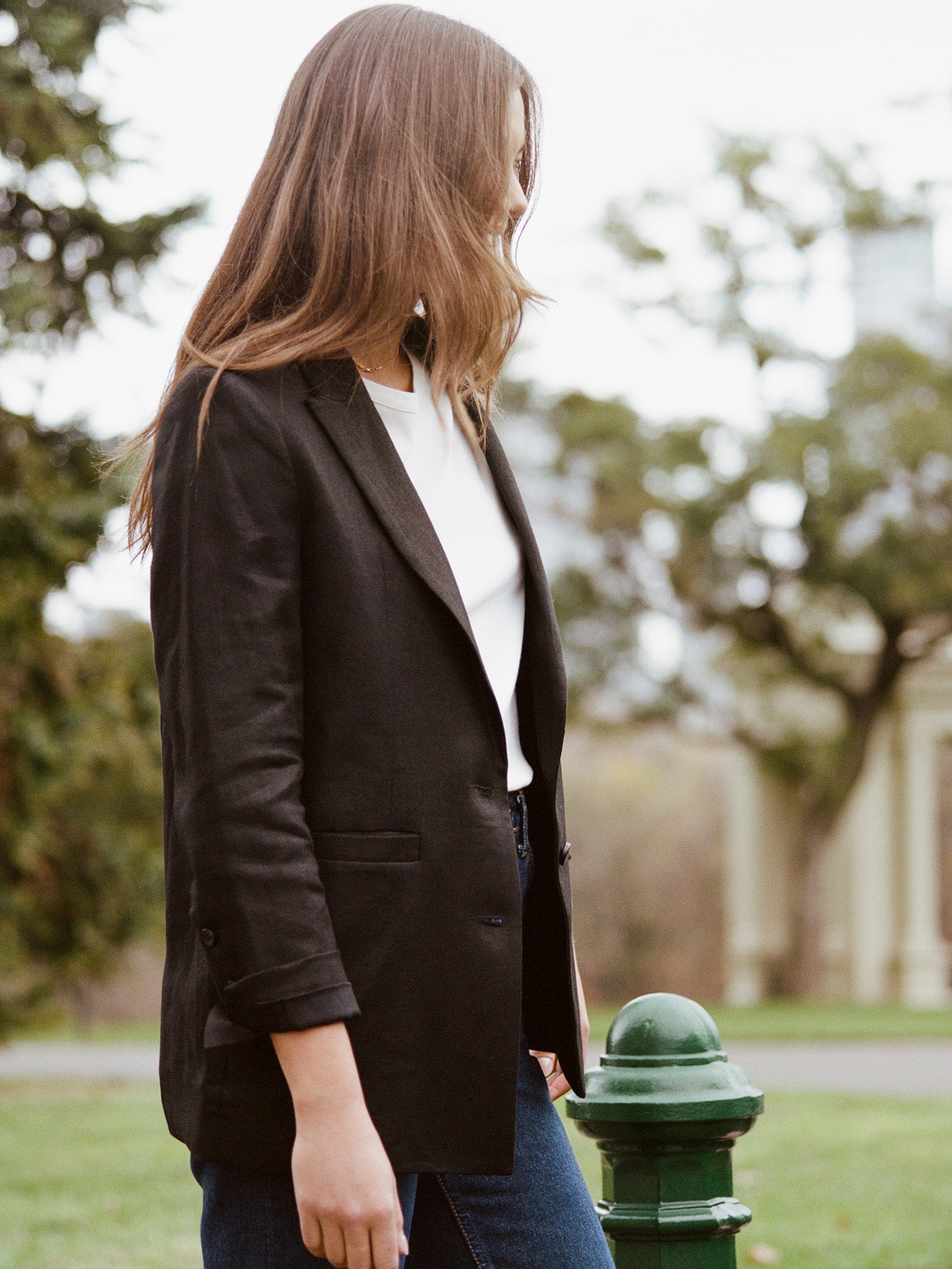 Fred Black Japanese Linen Blazer