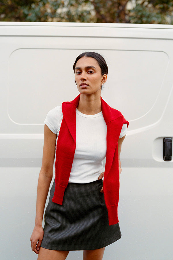 Limited Edition - Fine Italian Wool Kit Mini Skirt