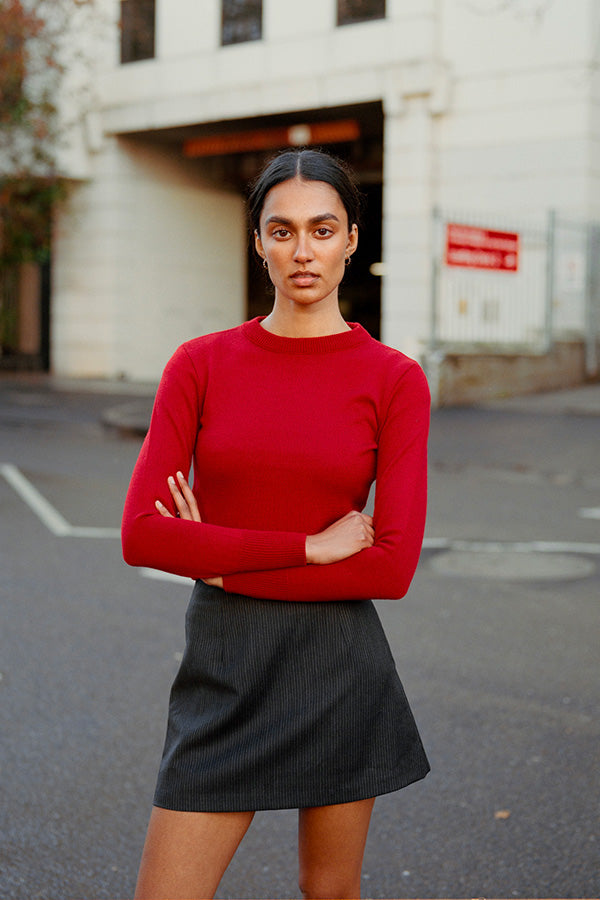 Limited Edition - Fine Italian Wool Kit Mini Skirt