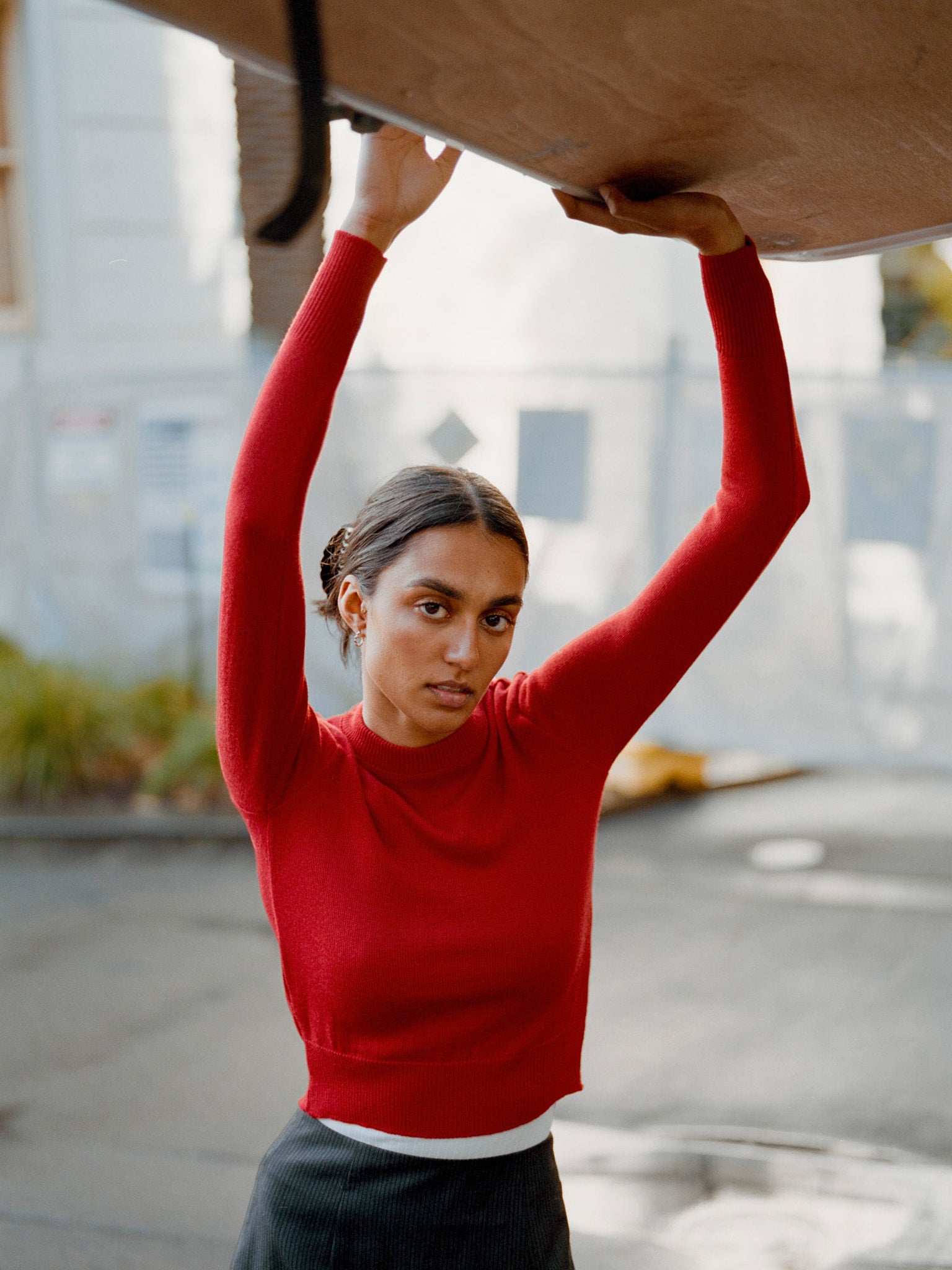 Rufus Tomato Italian Merino Knit