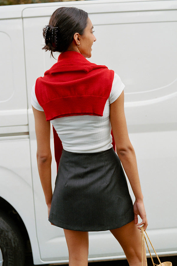 LIMITED EDITION Fine Italian Wool Kit Mini Skirt