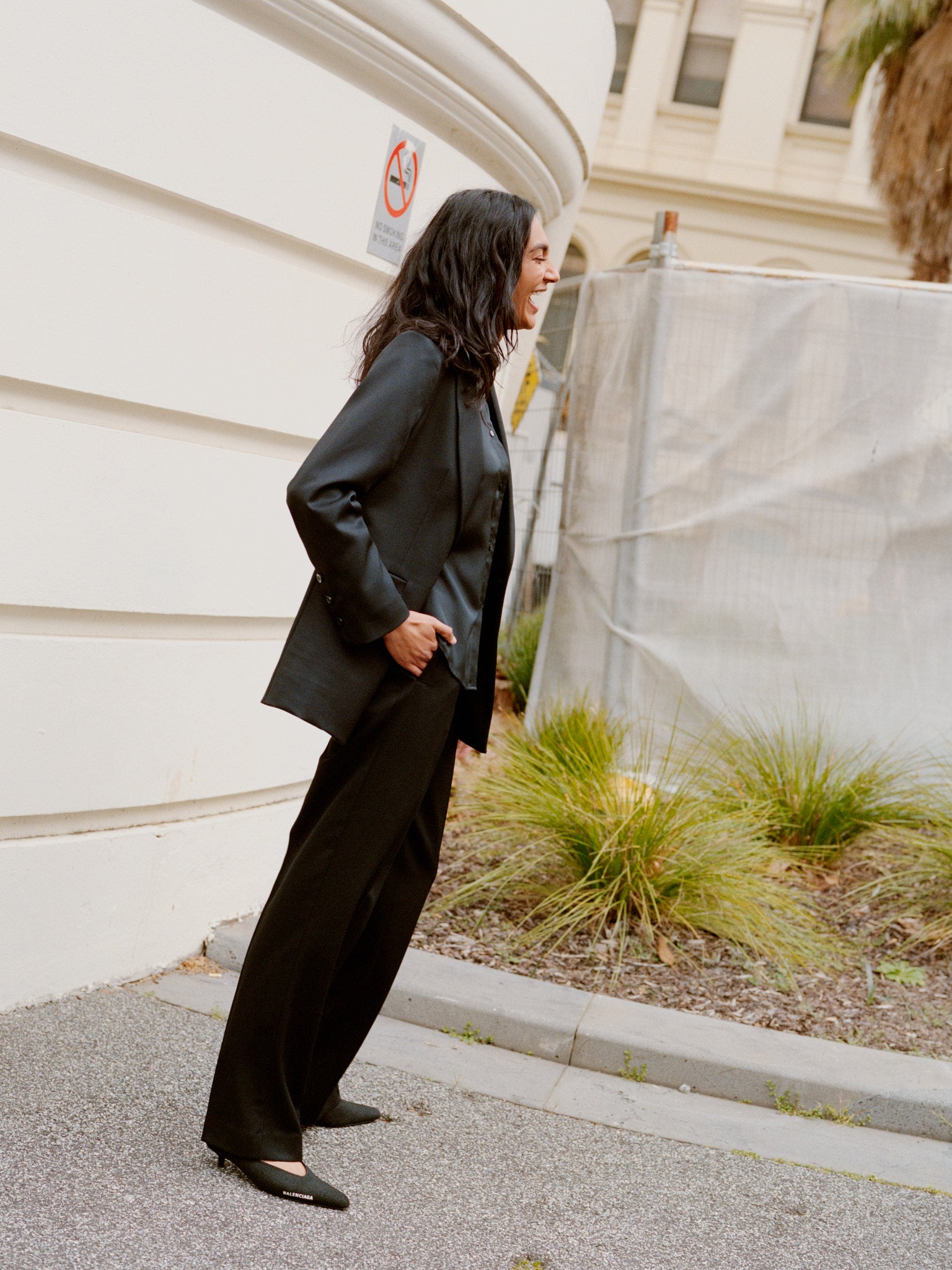 Mirka Black Italian Silk Shirt