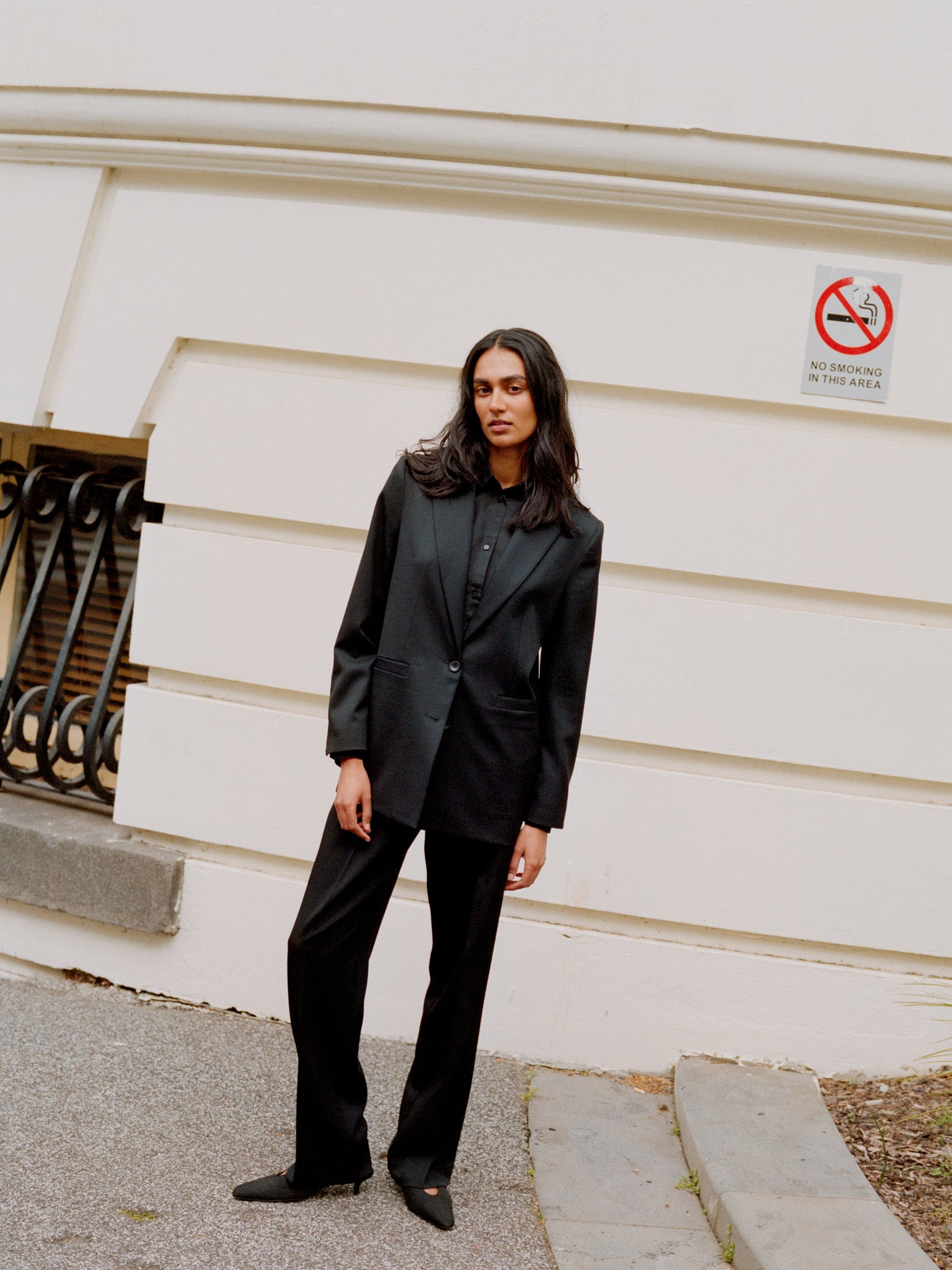 Mirka Black Italian Silk Shirt