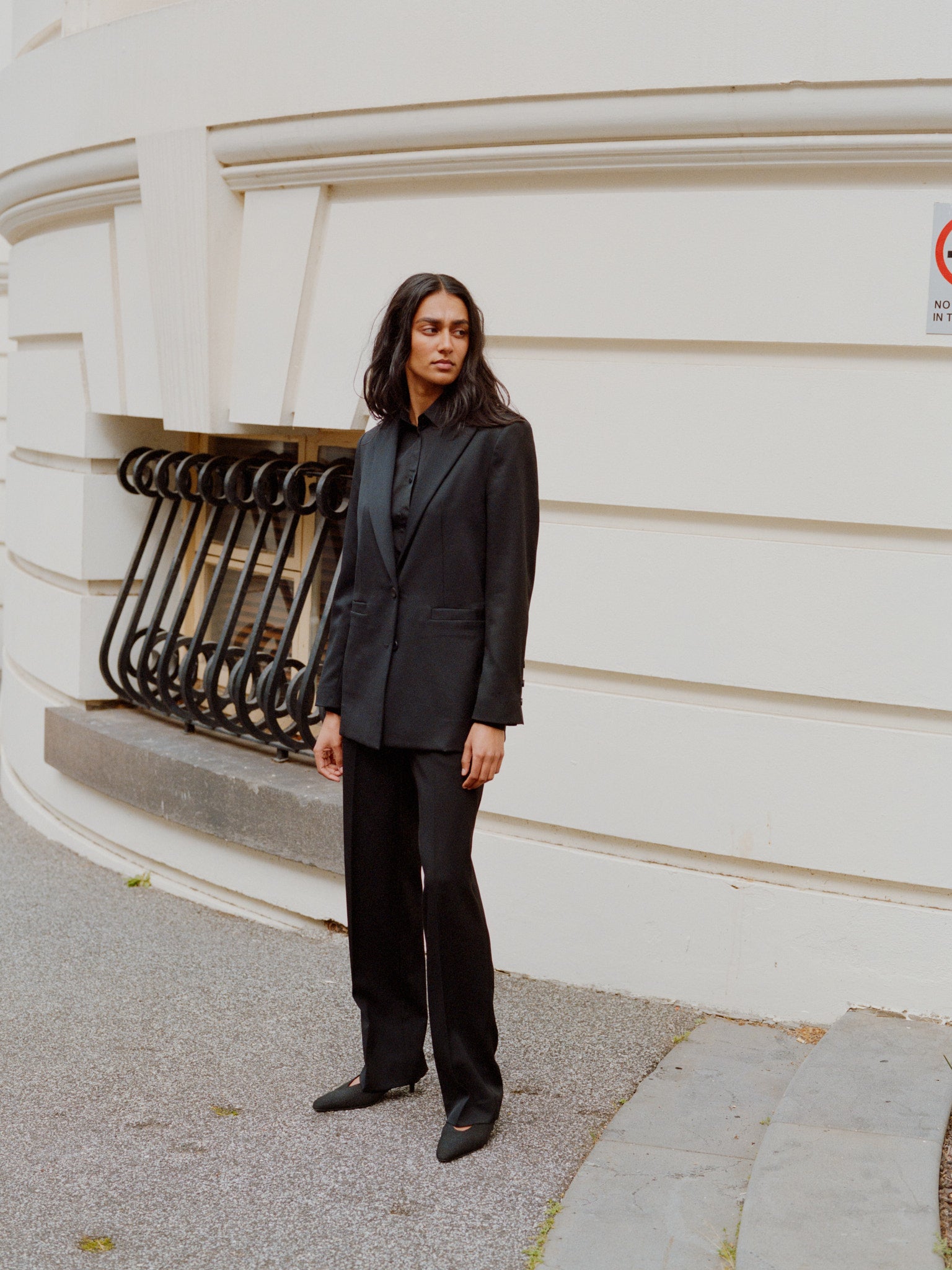 Mirka Black Italian Silk Shirt