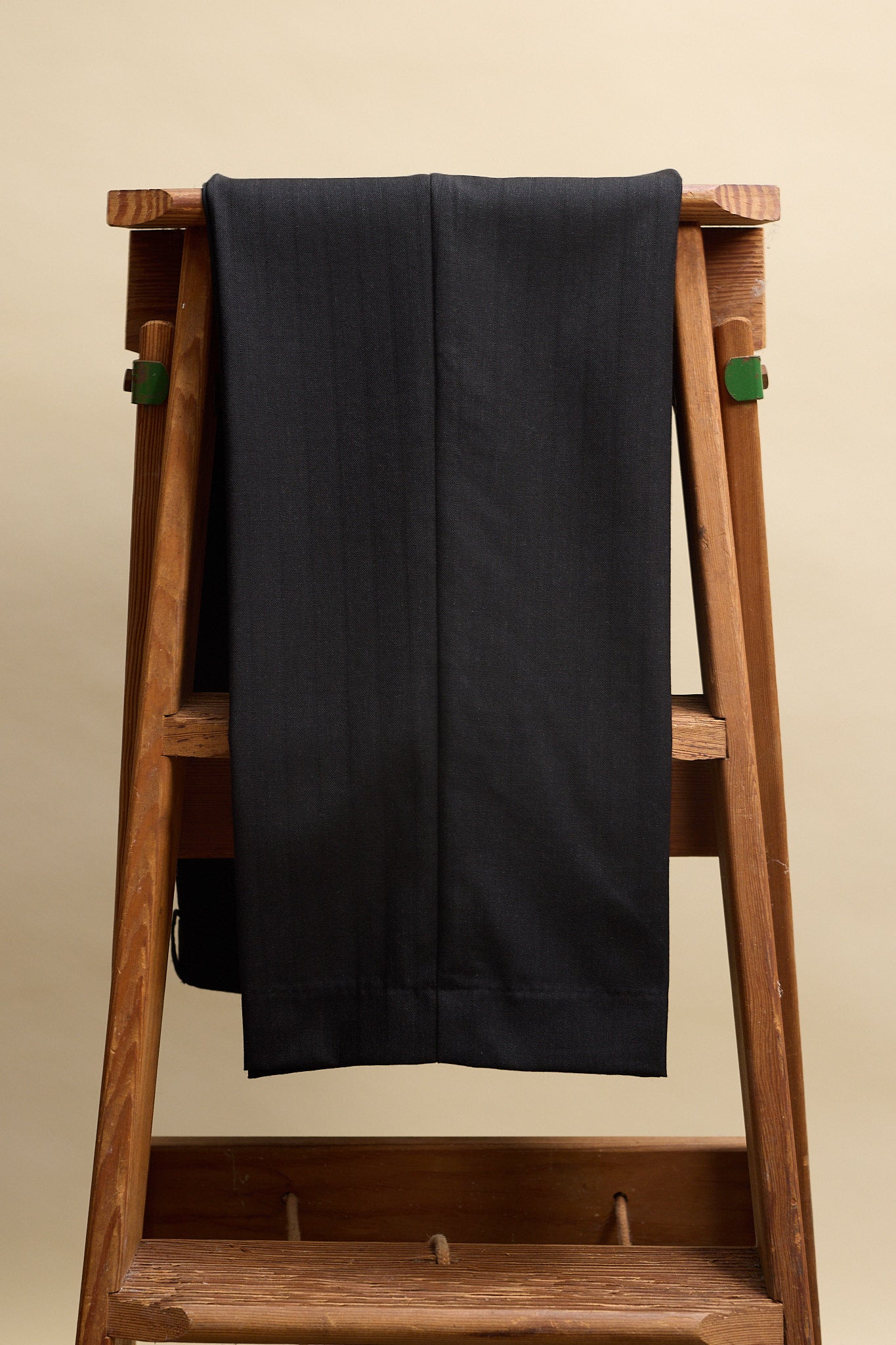 Limited Edition Agnes Italian Charcoal Pinstripe Wool Pants