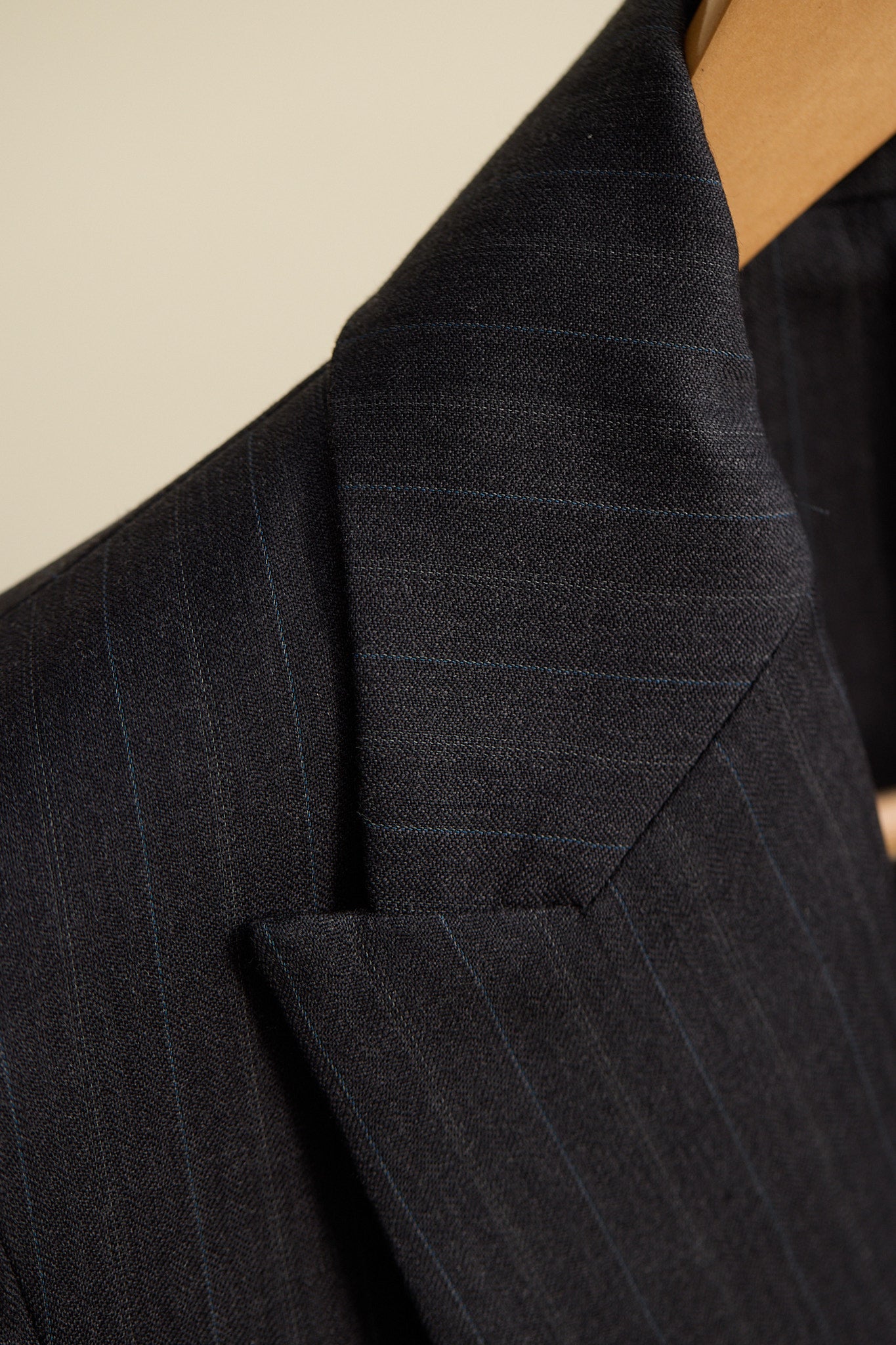 Limited Edition - Fred Italian Charcoal Pinstripe Wool Blazer