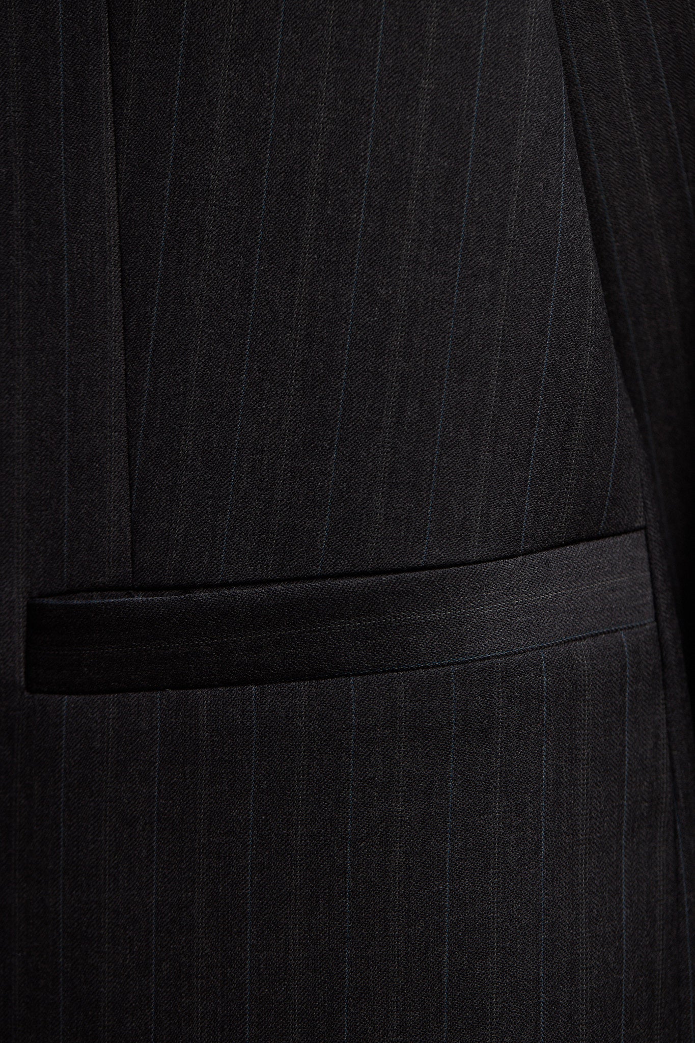 Limited Edition - Fred Italian Charcoal Pinstripe Wool Blazer