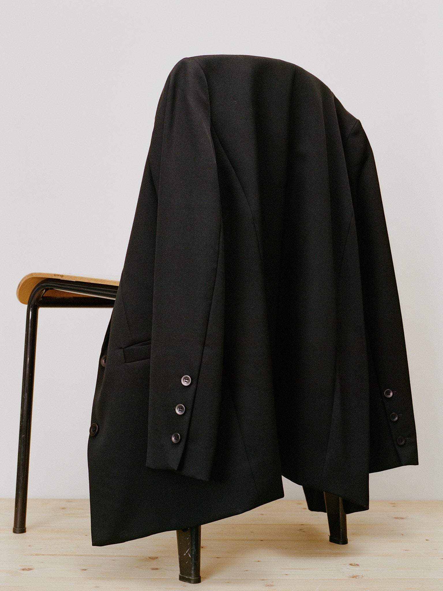 Recently Back in Stock - Fred Black Japanese Twill Wool Blazer